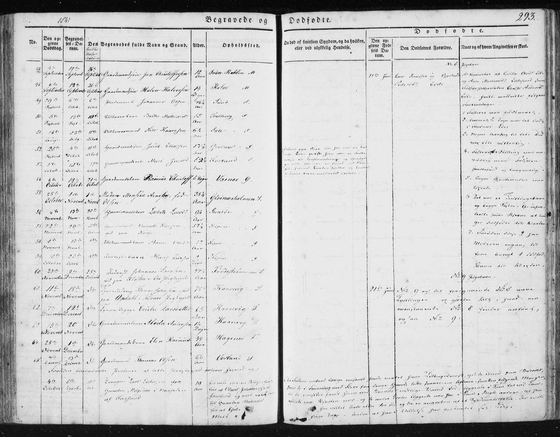 Sund sokneprestembete, SAB/A-99930: Parish register (official) no. A 13, 1835-1849, p. 293