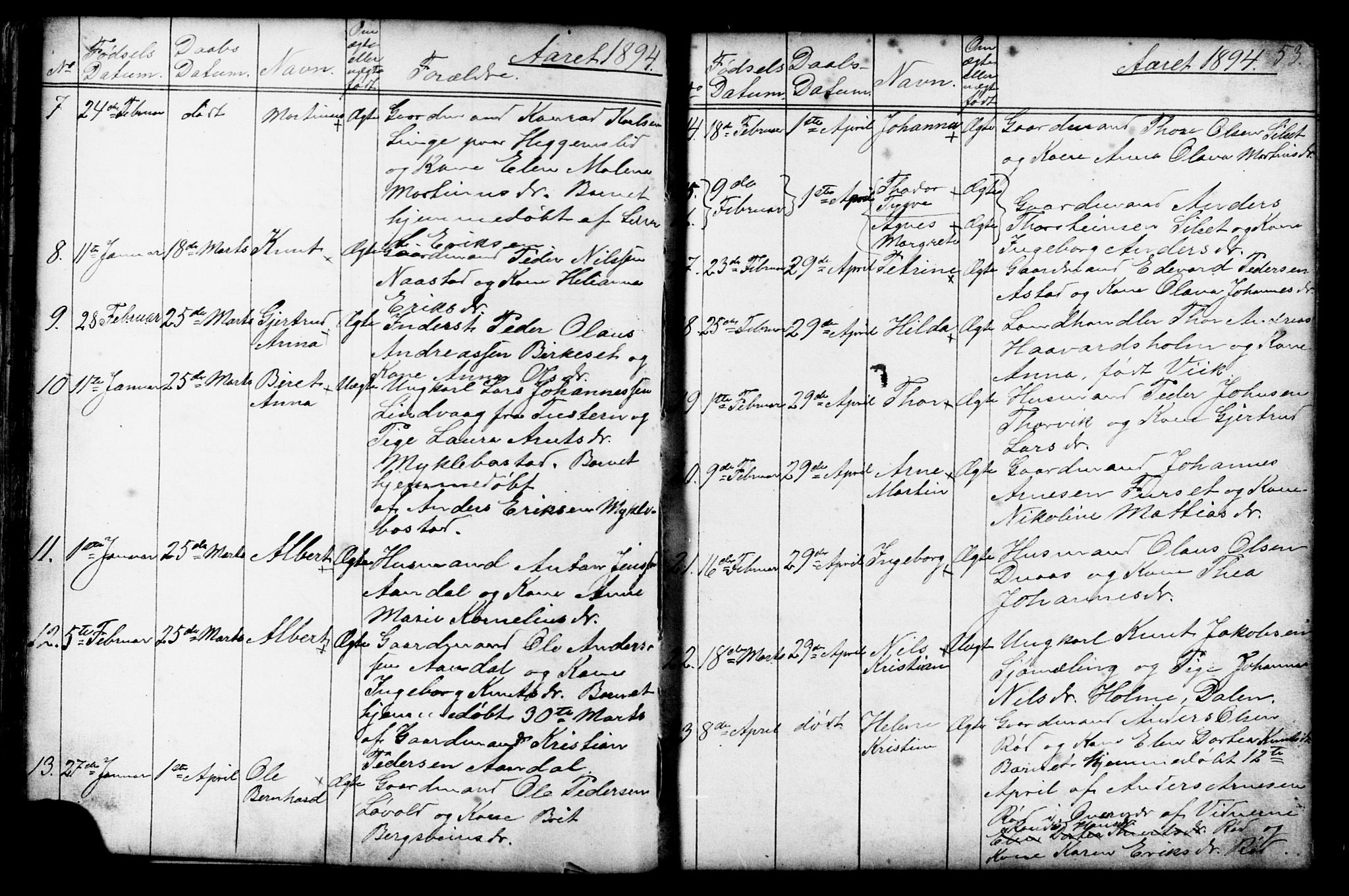 Ministerialprotokoller, klokkerbøker og fødselsregistre - Møre og Romsdal, AV/SAT-A-1454/584/L0969: Parish register (copy) no. 584C02, 1877-1911, p. 53