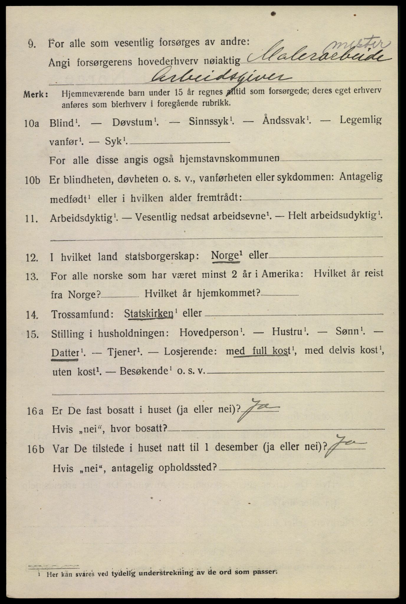 SAKO, 1920 census for Sandefjord, 1920, p. 11093