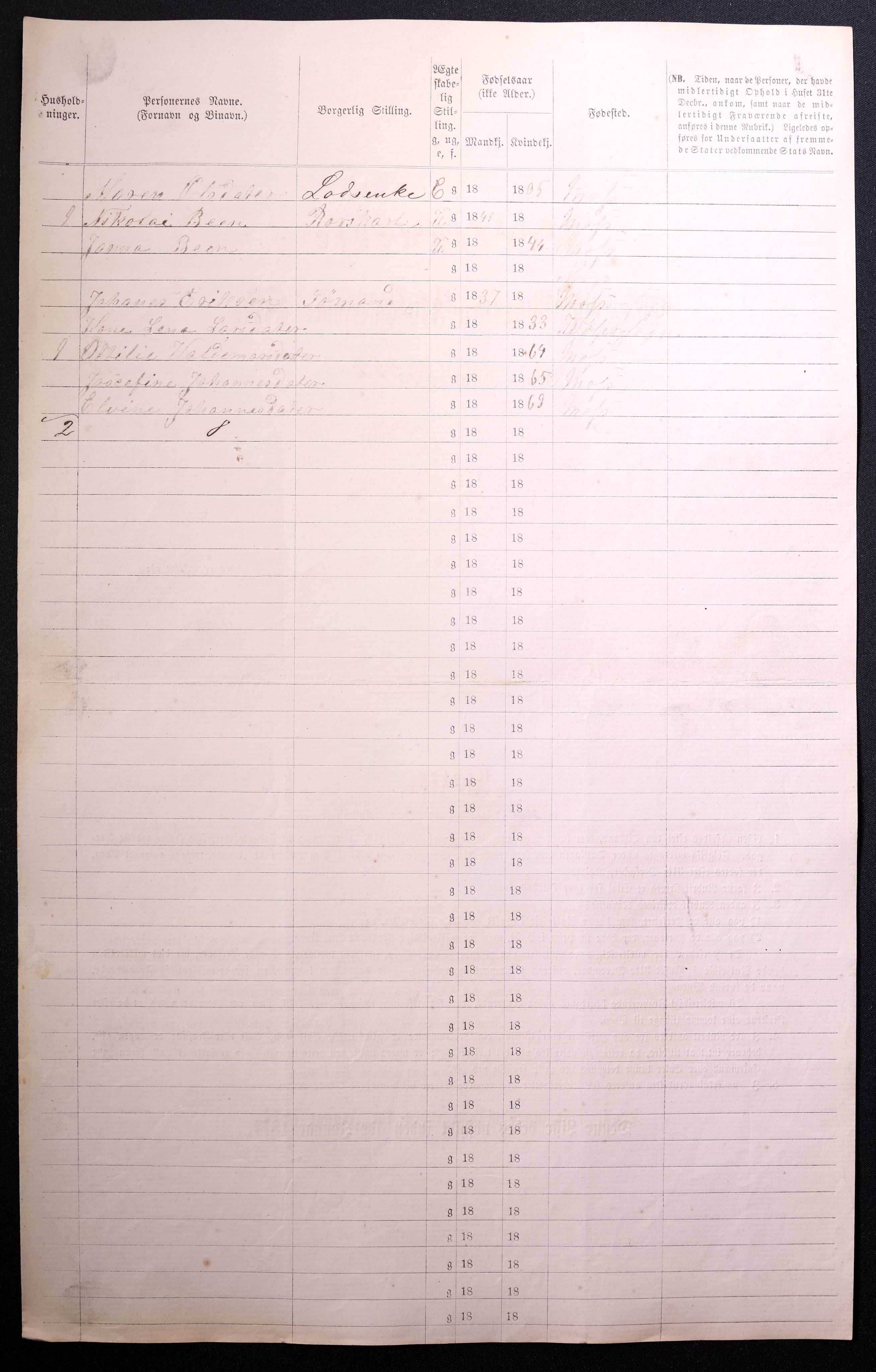 RA, 1870 census for 0104 Moss, 1870, p. 584