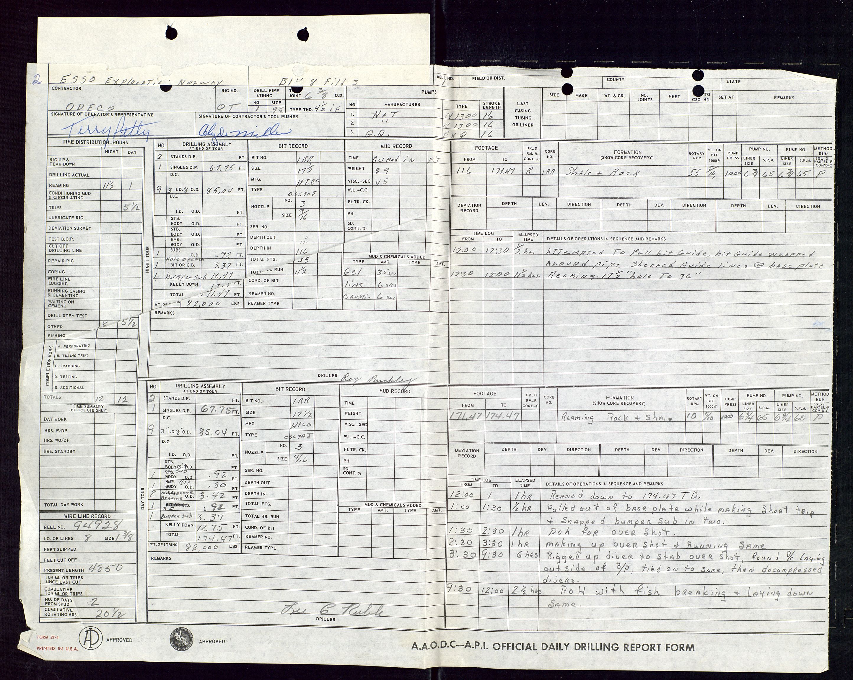 Pa 1512 - Esso Exploration and Production Norway Inc., AV/SAST-A-101917/E/Ea/L0013: Well 25/10-3 og Well 8/3-1, 1966-1975, p. 126