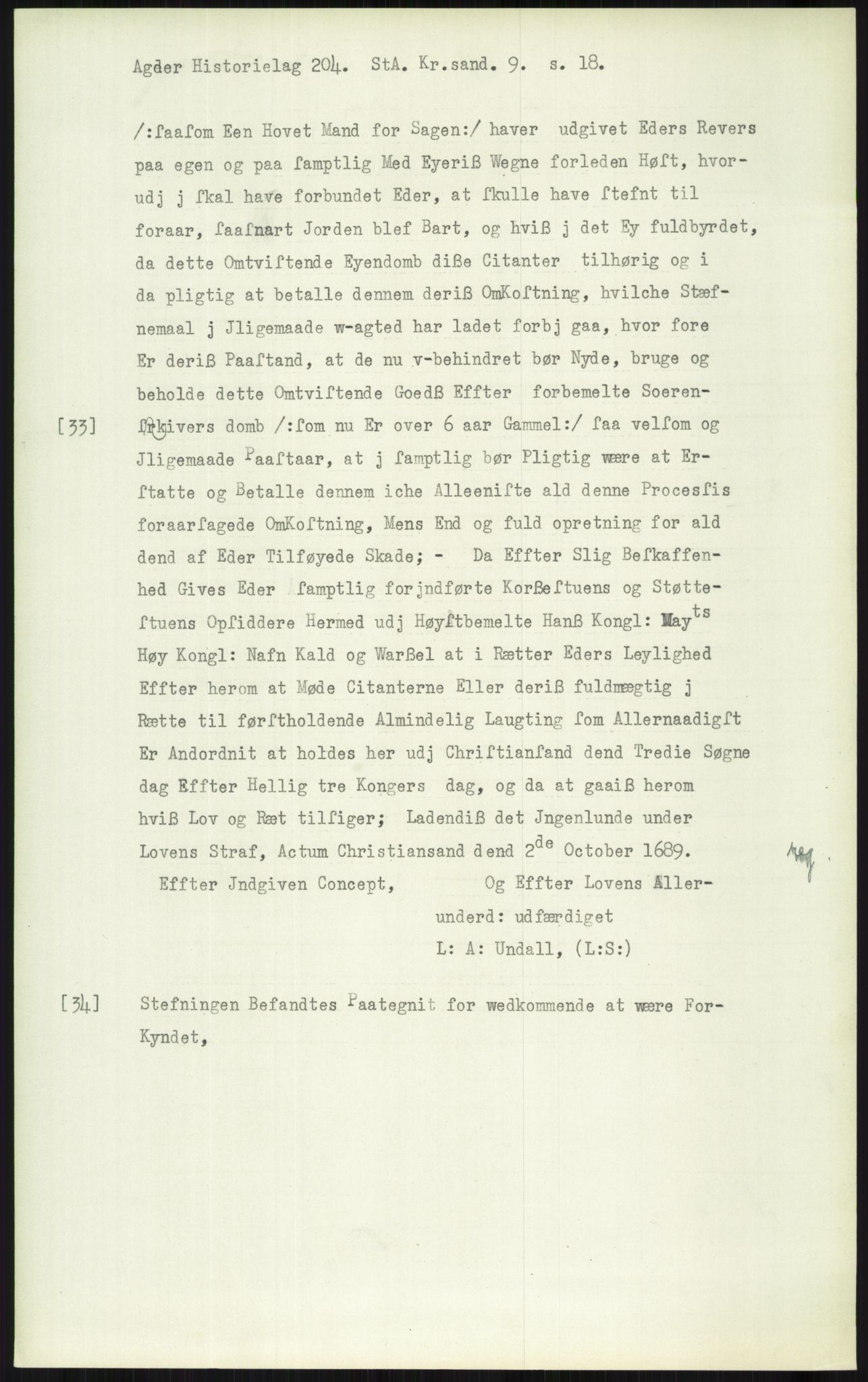 Samlinger til kildeutgivelse, Diplomavskriftsamlingen, AV/RA-EA-4053/H/Ha, p. 3417