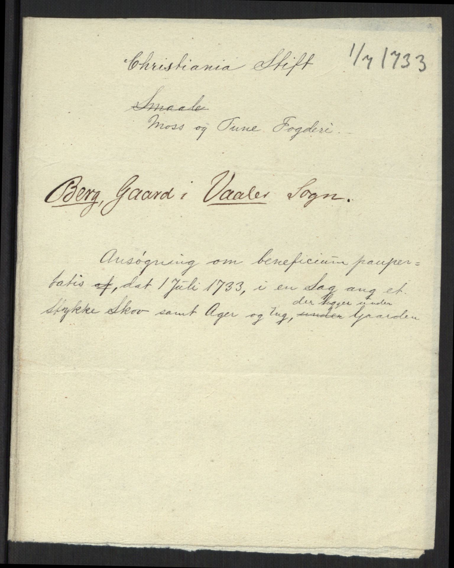 Stattholderembetet 1572-1771, AV/RA-EA-2870/Ef/L0107: Brev fra embetsmenn og andre, 1733-1734, p. 110