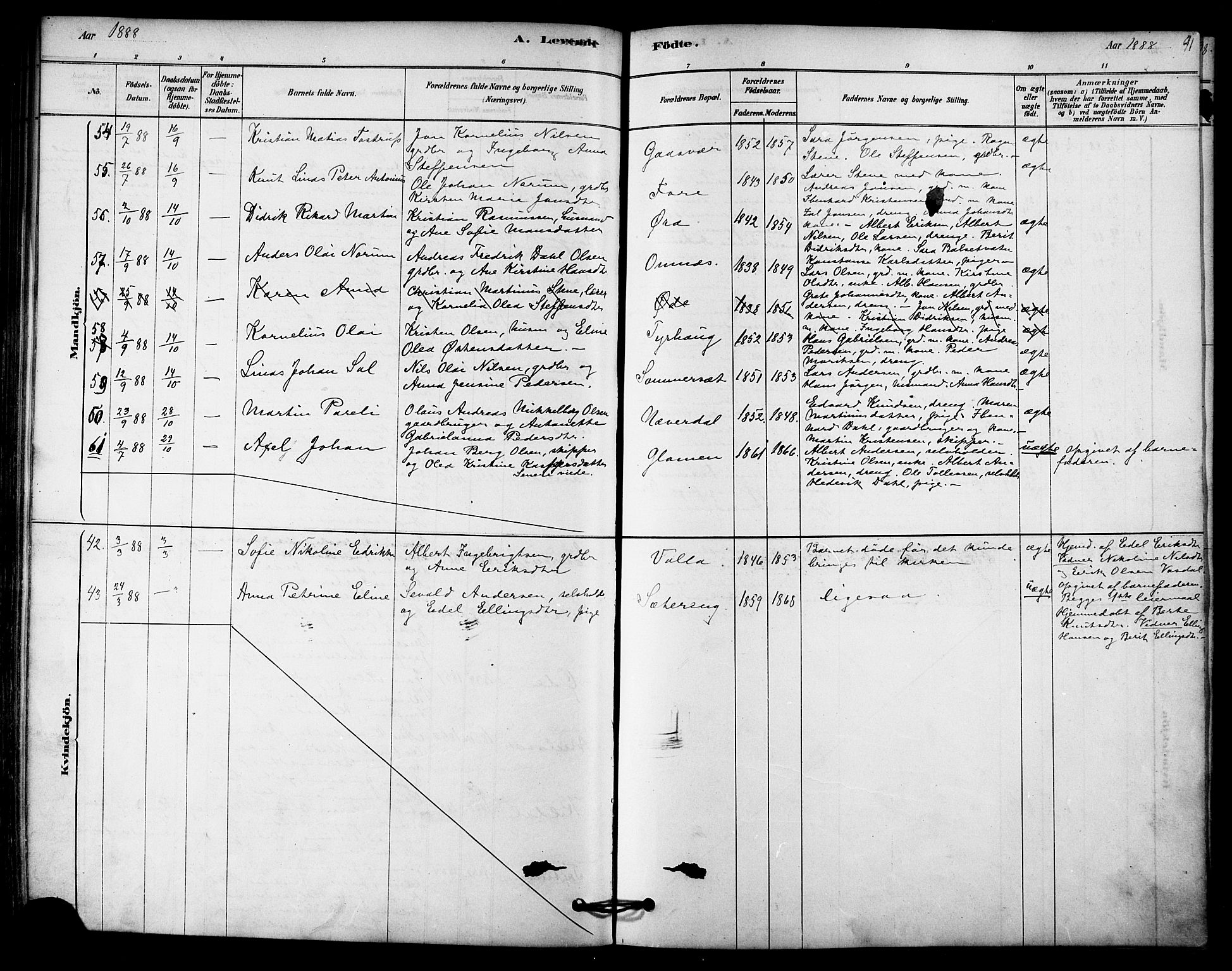 Ministerialprotokoller, klokkerbøker og fødselsregistre - Nordland, SAT/A-1459/843/L0626: Parish register (official) no. 843A01, 1878-1907, p. 91