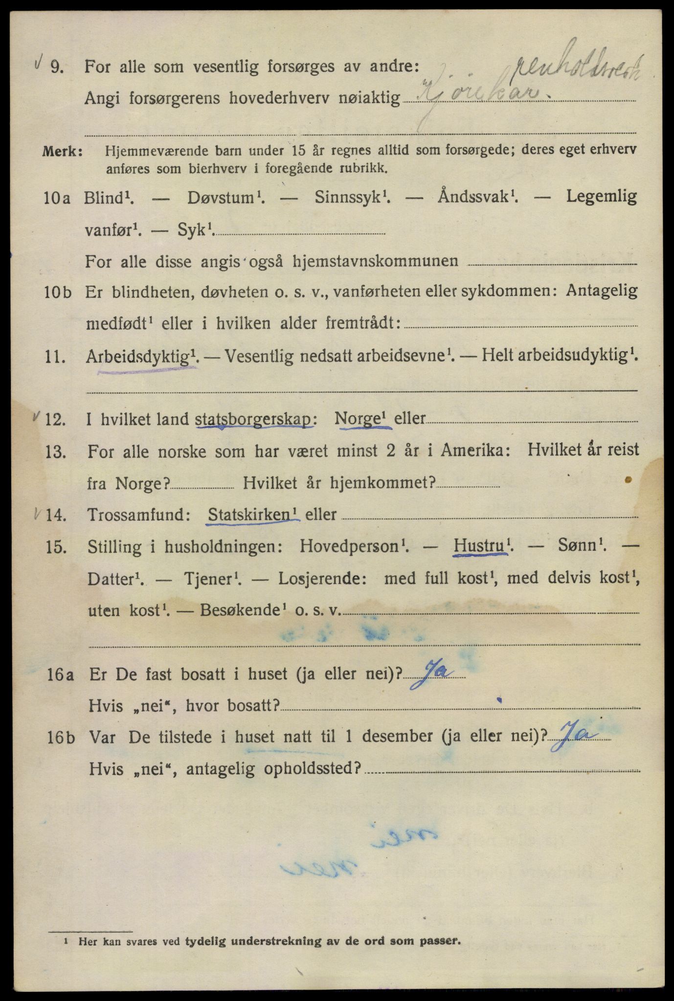 SAO, 1920 census for Kristiania, 1920, p. 224736