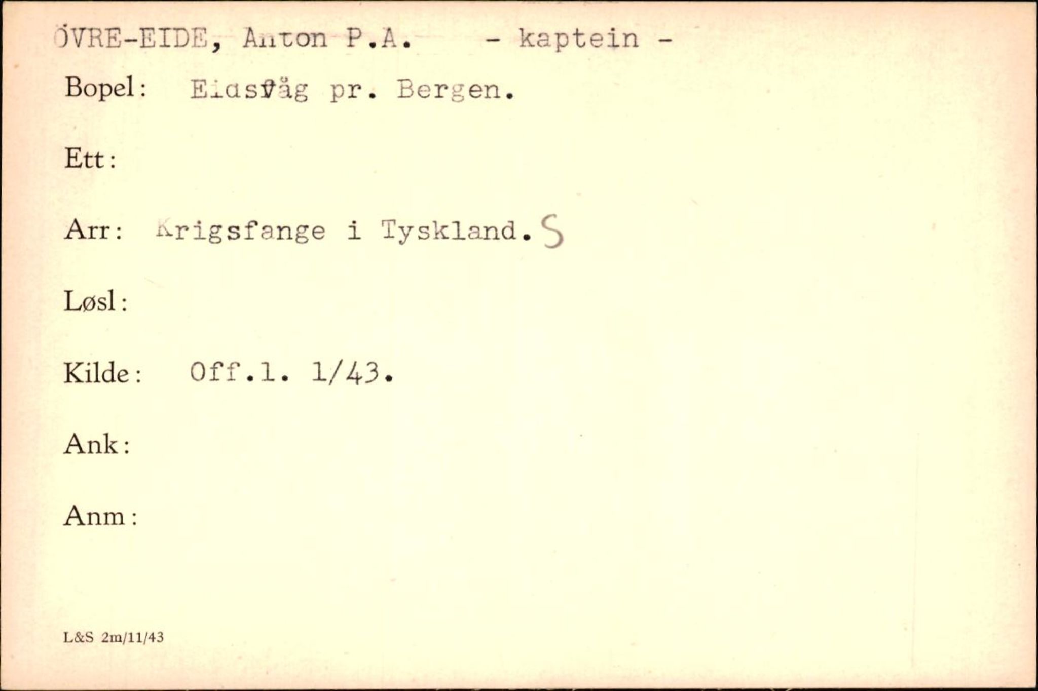 Forsvaret, Forsvarets krigshistoriske avdeling, AV/RA-RAFA-2017/Y/Yf/L0200: II-C-11-2102  -  Norske krigsfanger i Tyskland, 1940-1945, p. 1163