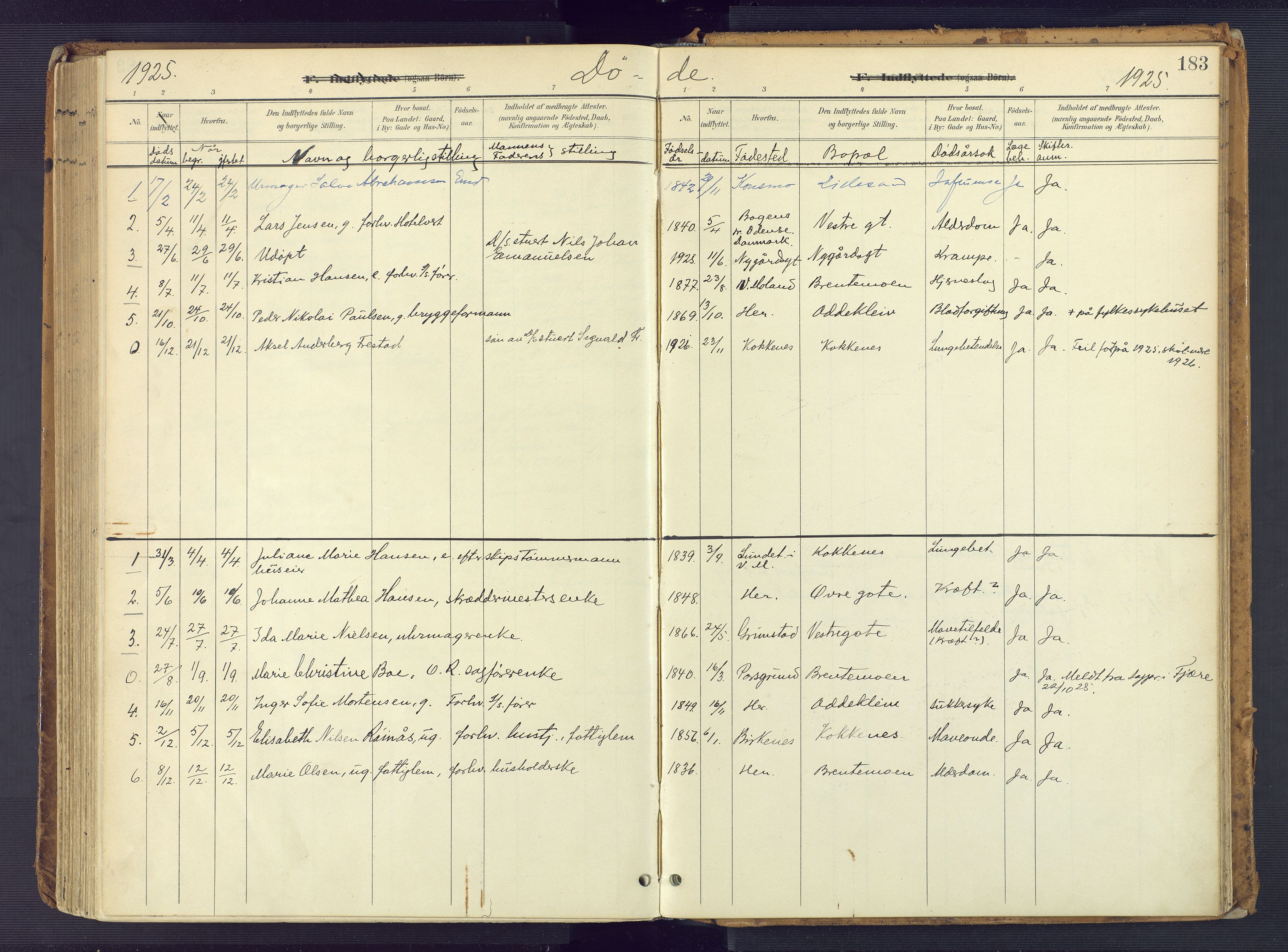 Vestre Moland sokneprestkontor, AV/SAK-1111-0046/F/Fa/Faa/L0002: Parish register (official) no. A 2, 1900-1926, p. 183