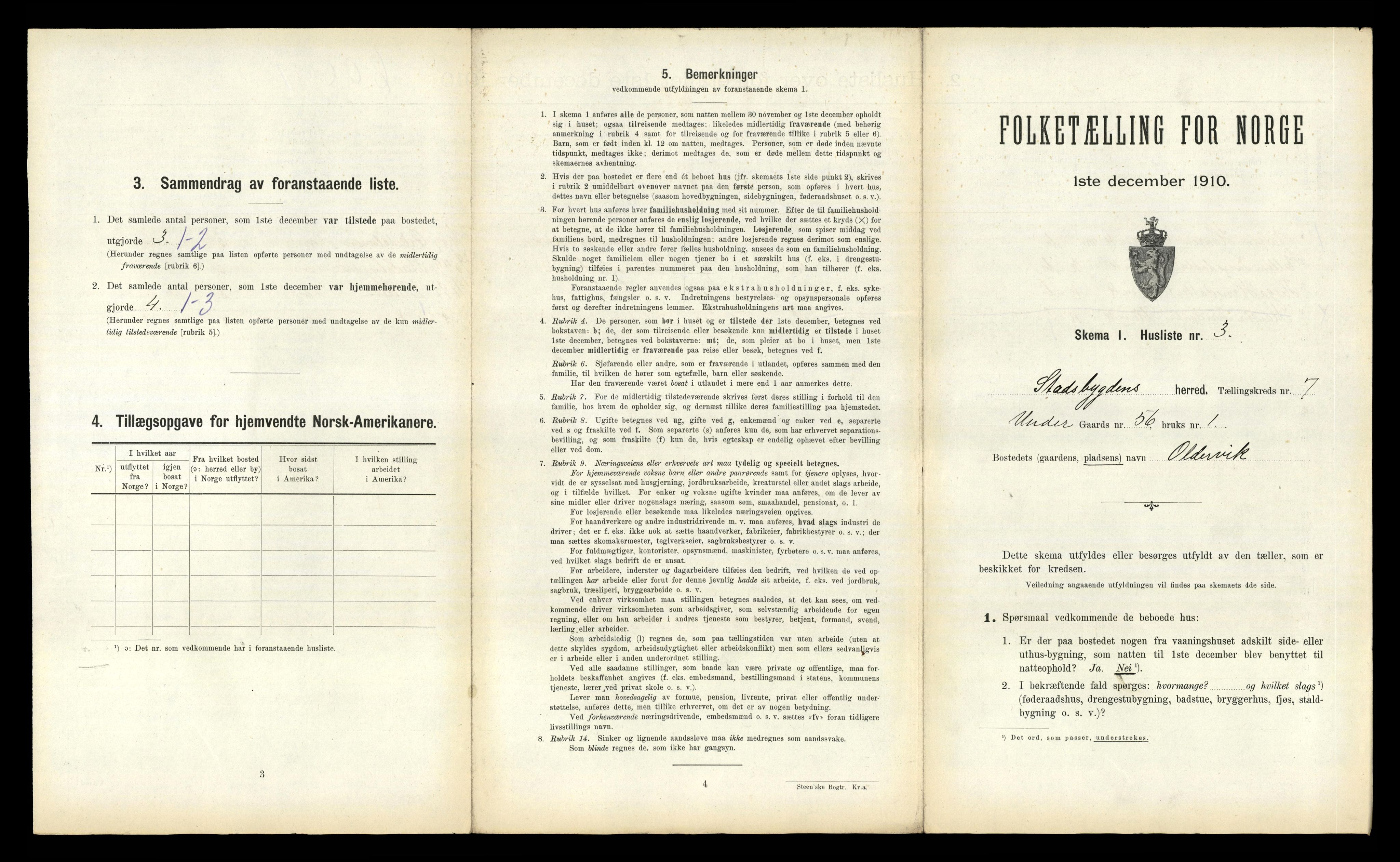 RA, 1910 census for Stadsbygd, 1910, p. 595