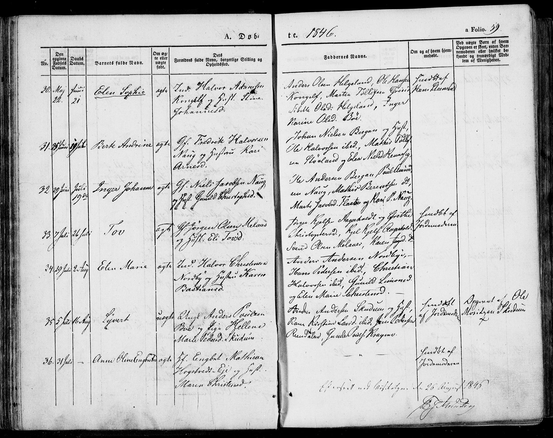 Lardal kirkebøker, AV/SAKO-A-350/F/Fa/L0006: Parish register (official) no. I 6, 1835-1860, p. 59