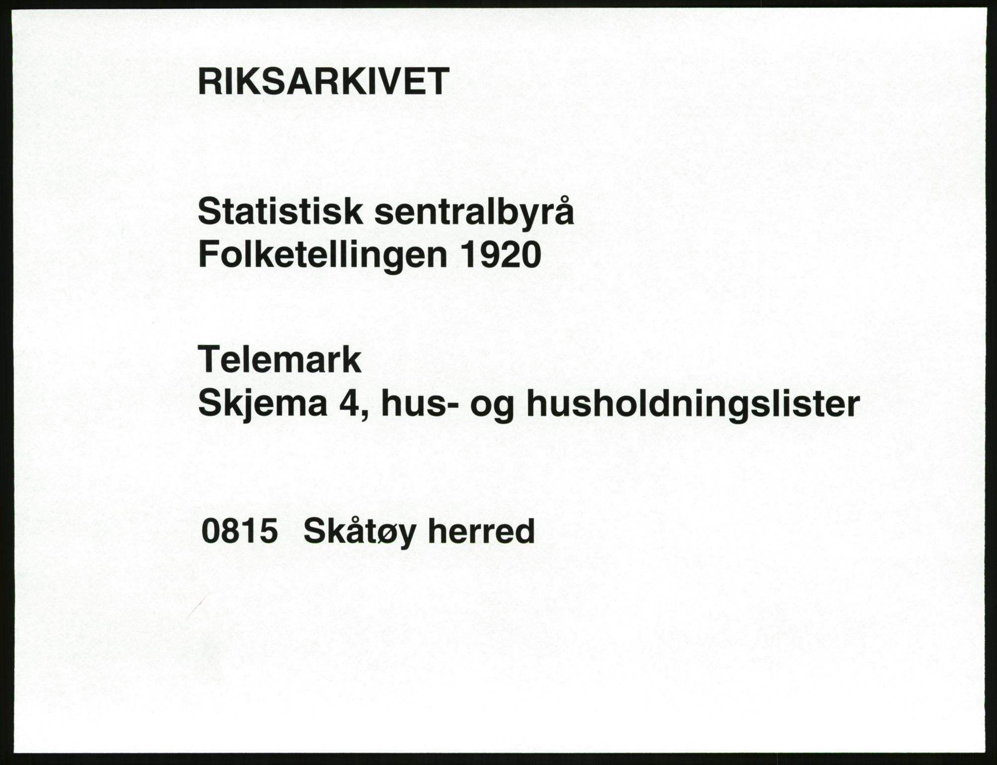 SAKO, 1920 census for Skåtøy, 1920, p. 44