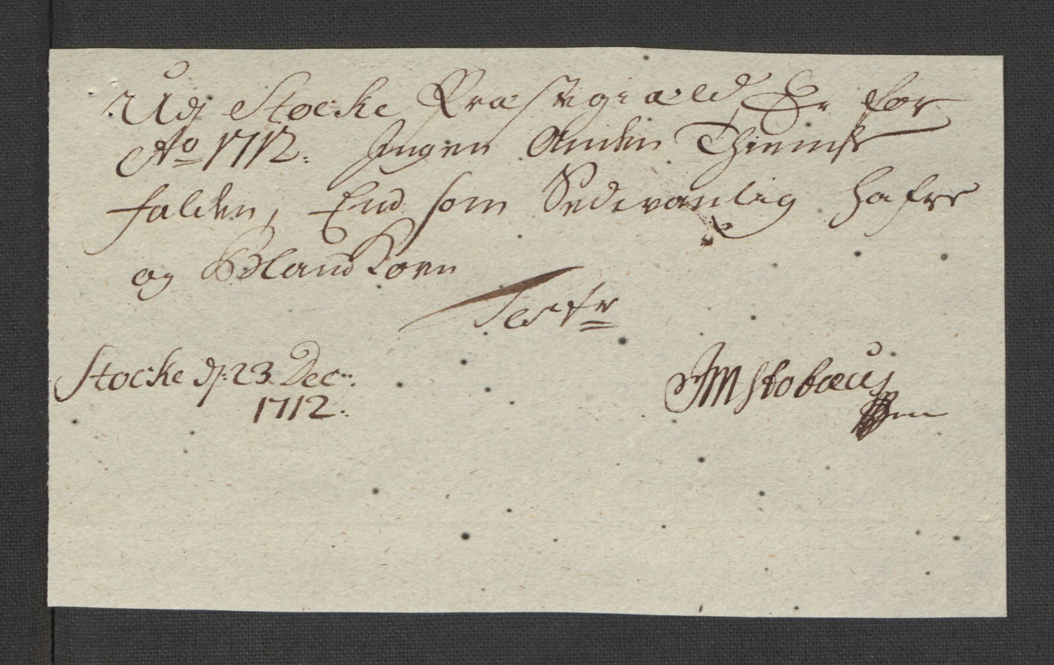 Rentekammeret inntil 1814, Reviderte regnskaper, Fogderegnskap, AV/RA-EA-4092/R32/L1877: Fogderegnskap Jarlsberg grevskap, 1712, p. 126