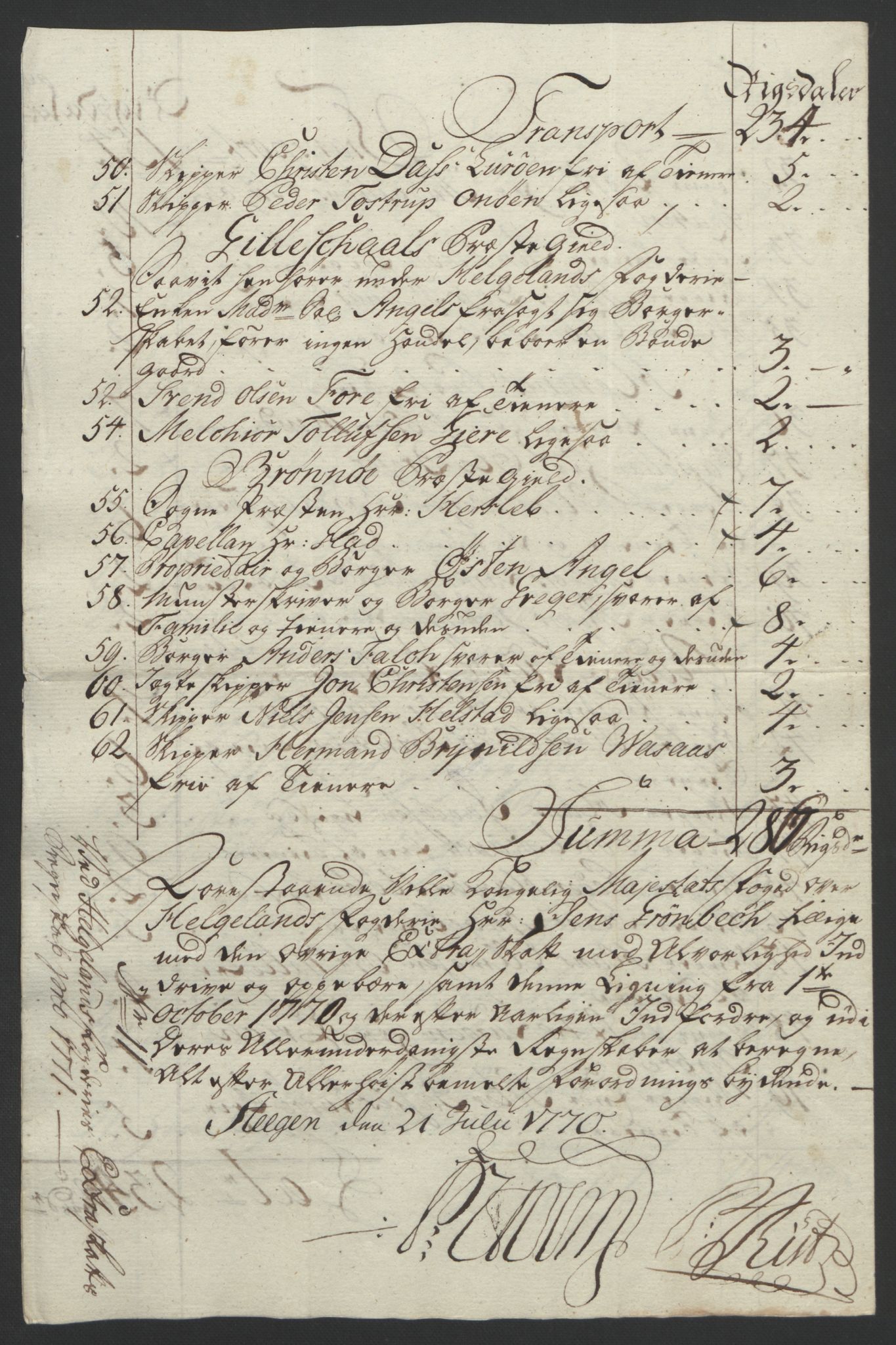 Rentekammeret inntil 1814, Reviderte regnskaper, Fogderegnskap, AV/RA-EA-4092/R65/L4573: Ekstraskatten Helgeland, 1762-1772, p. 353