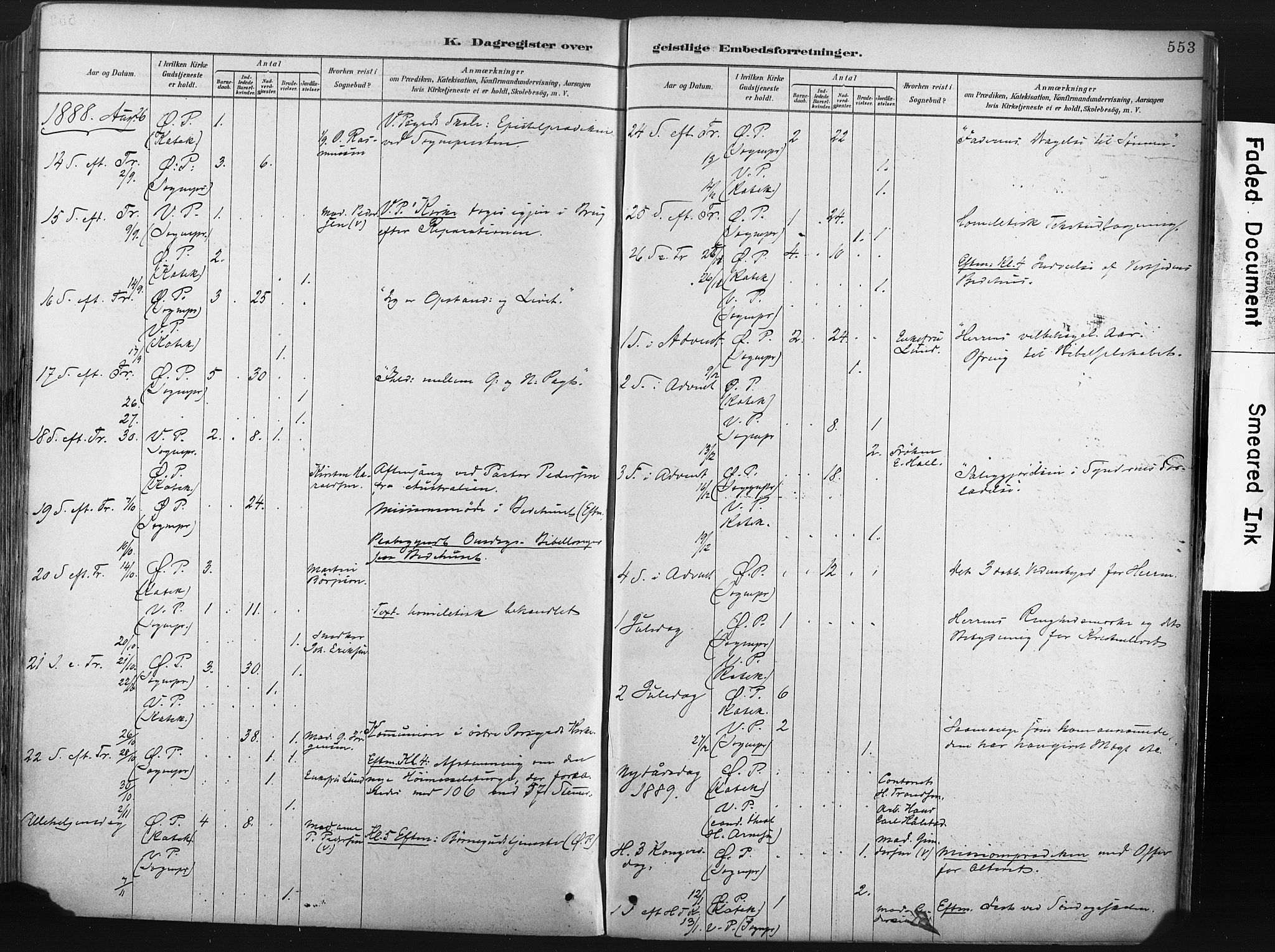Porsgrunn kirkebøker , AV/SAKO-A-104/F/Fa/L0008: Parish register (official) no. 8, 1878-1895, p. 553