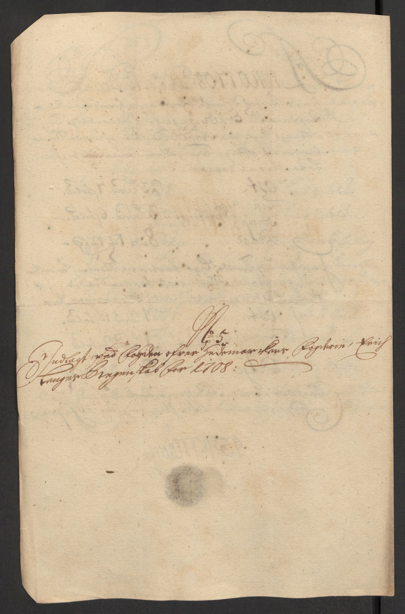 Rentekammeret inntil 1814, Reviderte regnskaper, Fogderegnskap, AV/RA-EA-4092/R16/L1044: Fogderegnskap Hedmark, 1708, p. 65