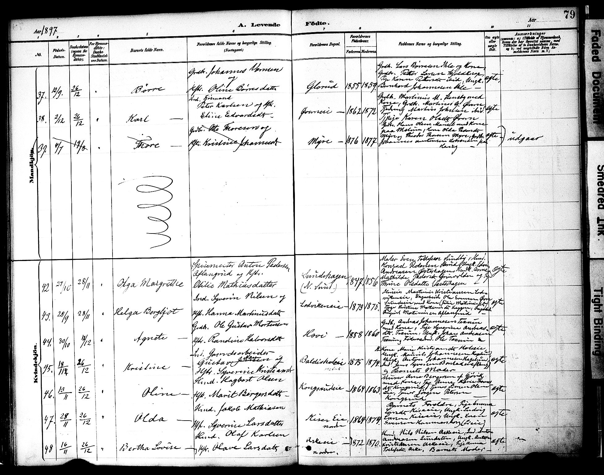 Nes prestekontor, Hedmark, SAH/PREST-020/K/Ka/L0009: Parish register (official) no. 9, 1887-1905, p. 79