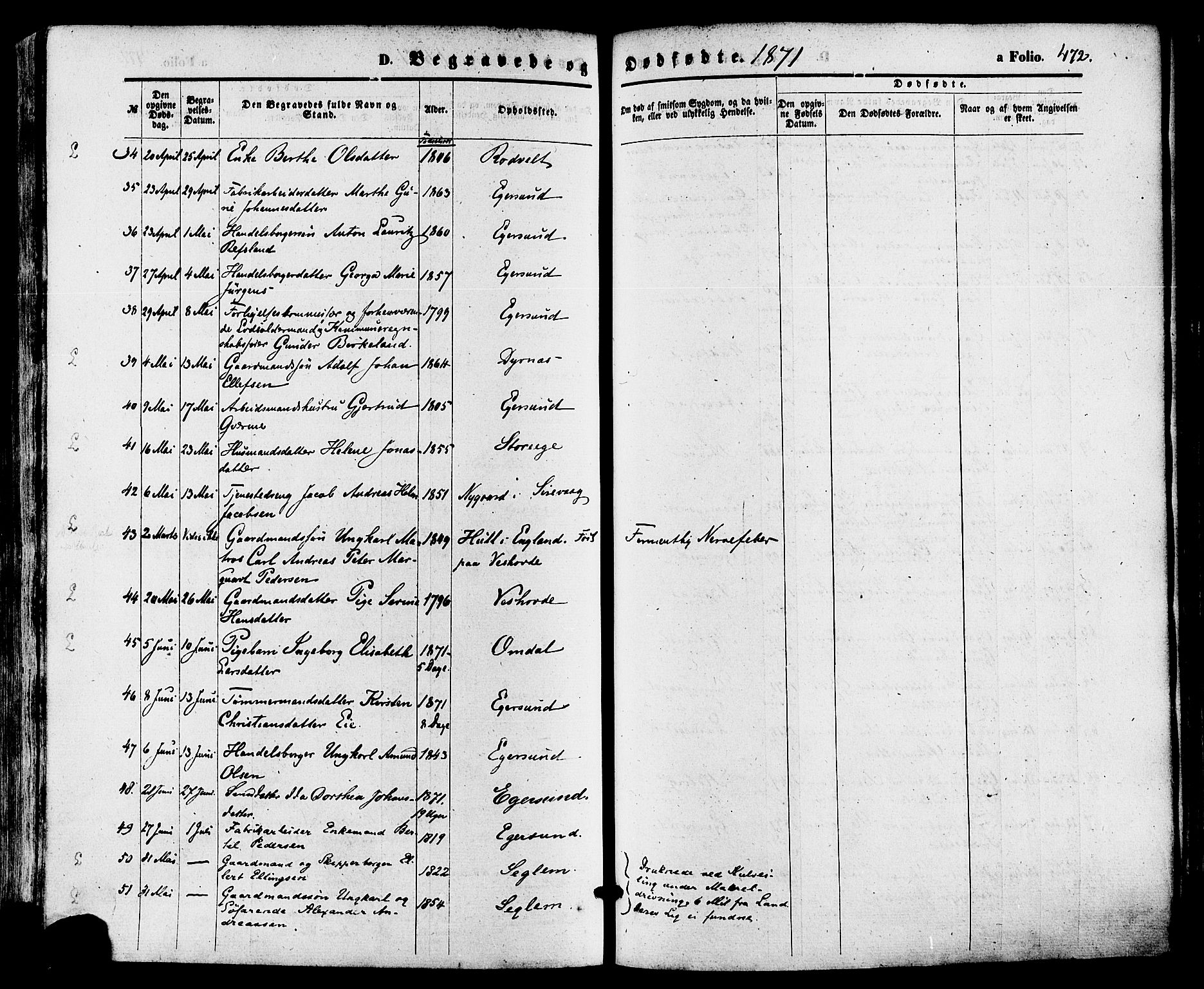 Eigersund sokneprestkontor, AV/SAST-A-101807/S08/L0014: Parish register (official) no. A 13, 1866-1878, p. 472