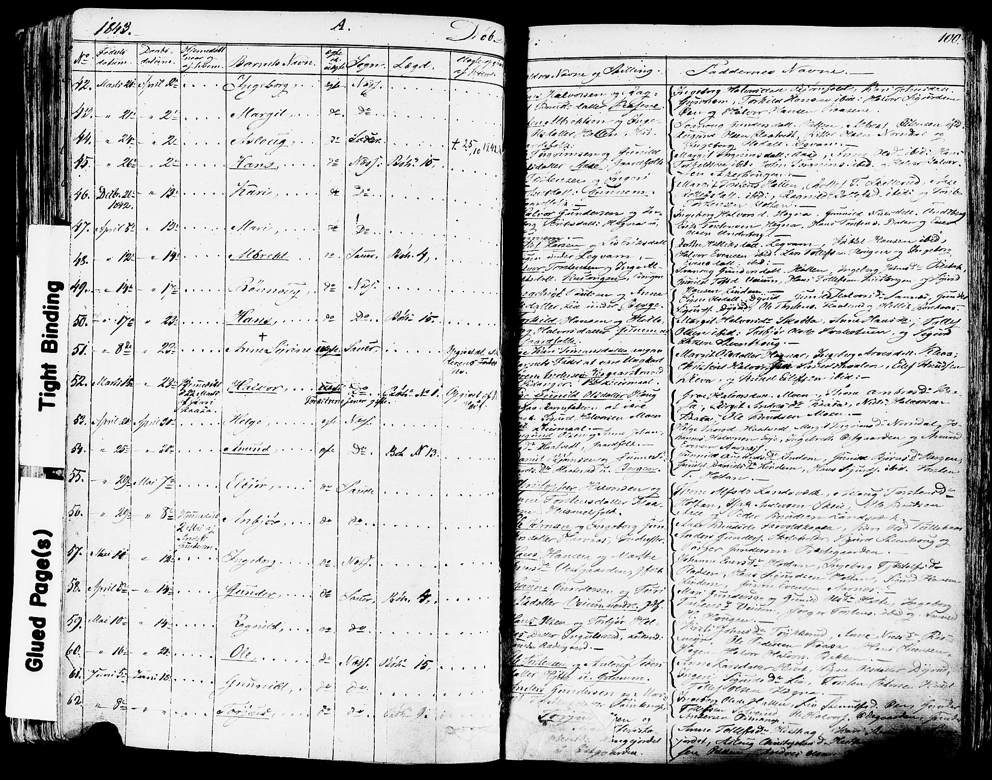 Sauherad kirkebøker, AV/SAKO-A-298/F/Fa/L0006: Parish register (official) no. I 6, 1827-1850, p. 100