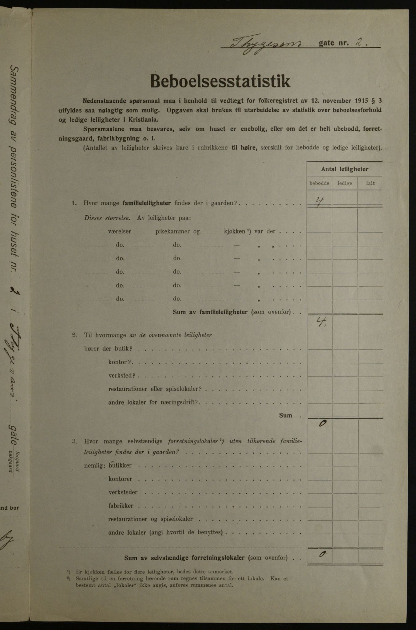 OBA, Municipal Census 1923 for Kristiania, 1923, p. 123207