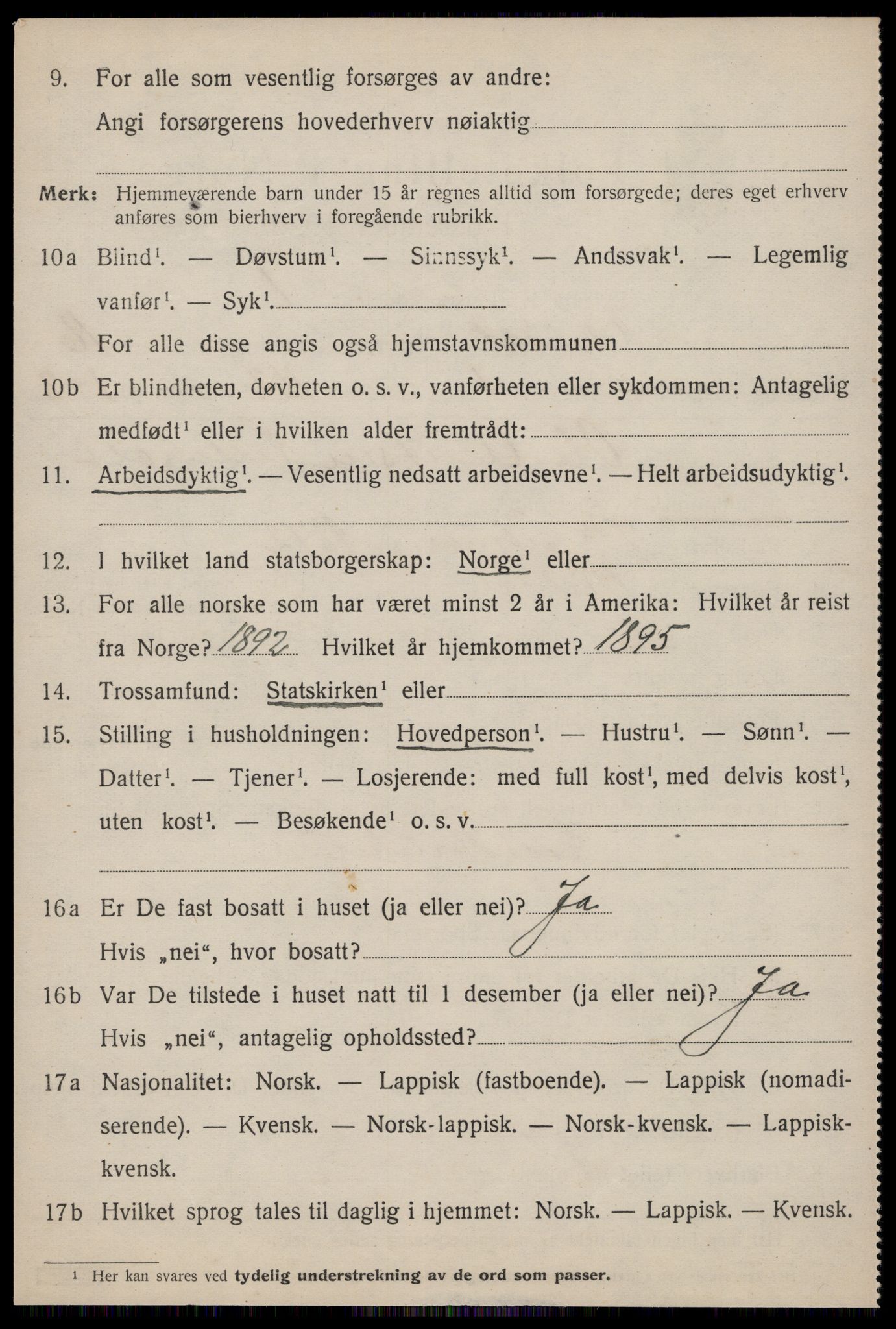 SAT, 1920 census for Meldal, 1920, p. 10830