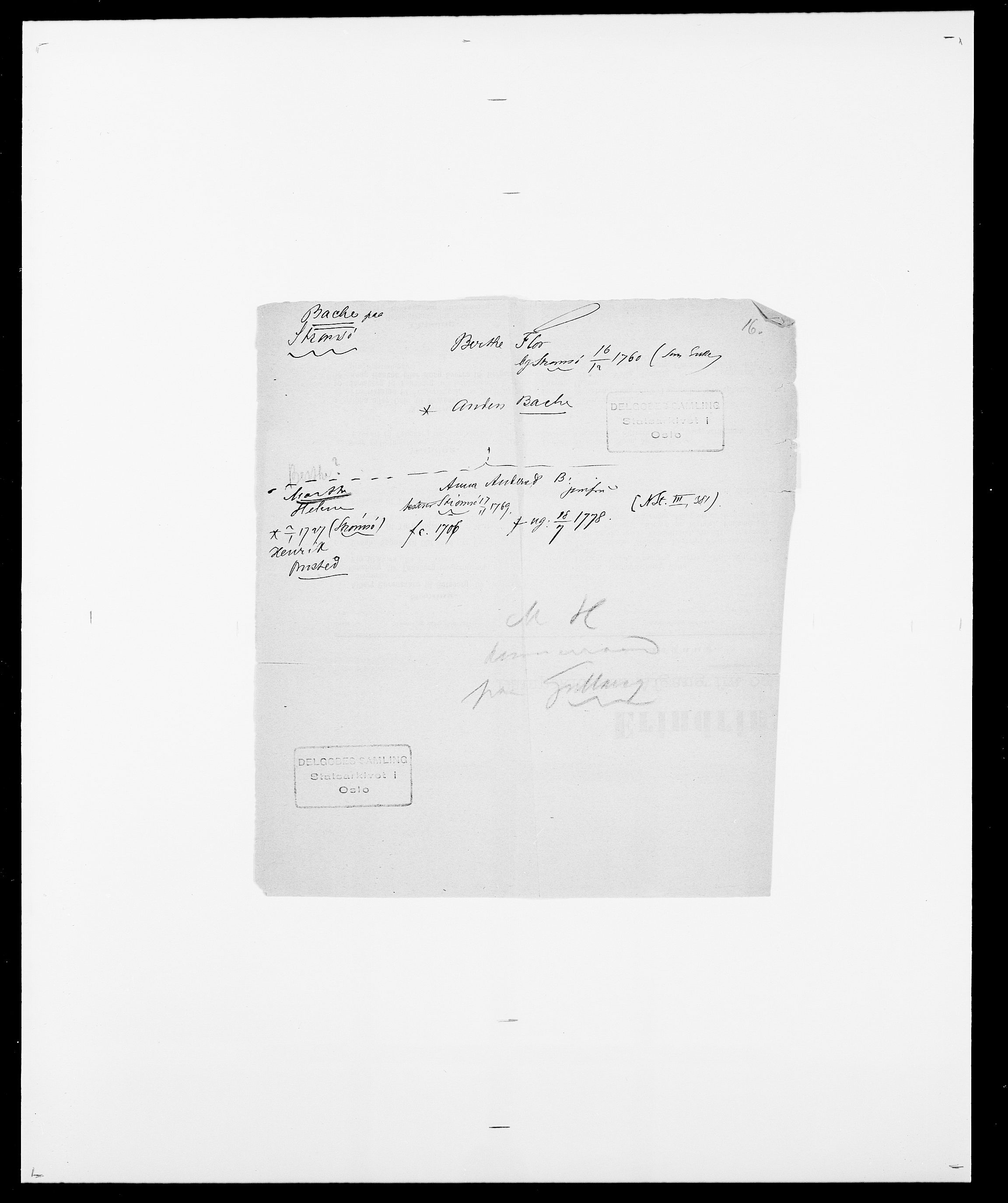 Delgobe, Charles Antoine - samling, AV/SAO-PAO-0038/D/Da/L0003: Barca - Bergen, p. 43