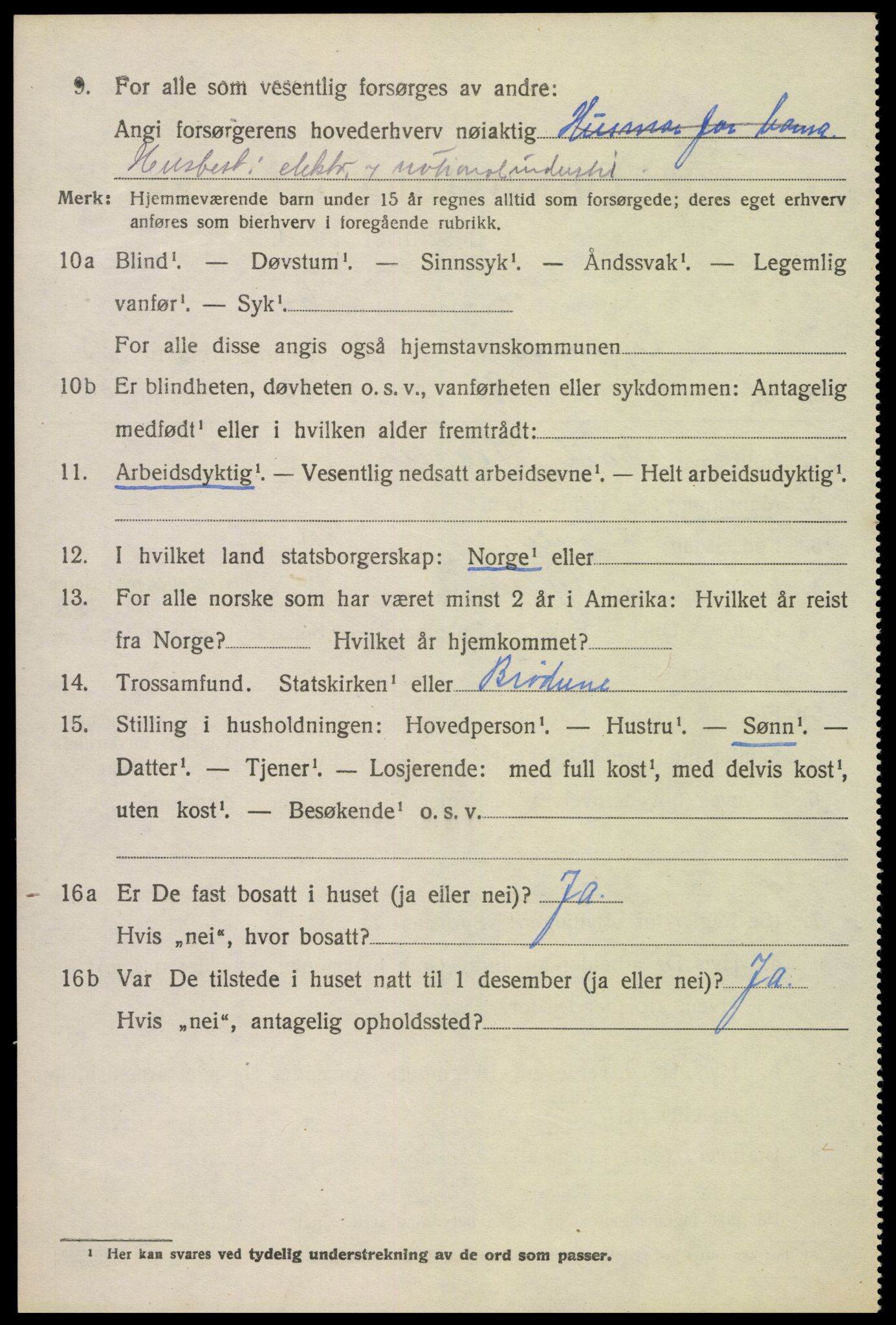 SAKO, 1920 census for Gjerpen, 1920, p. 15193