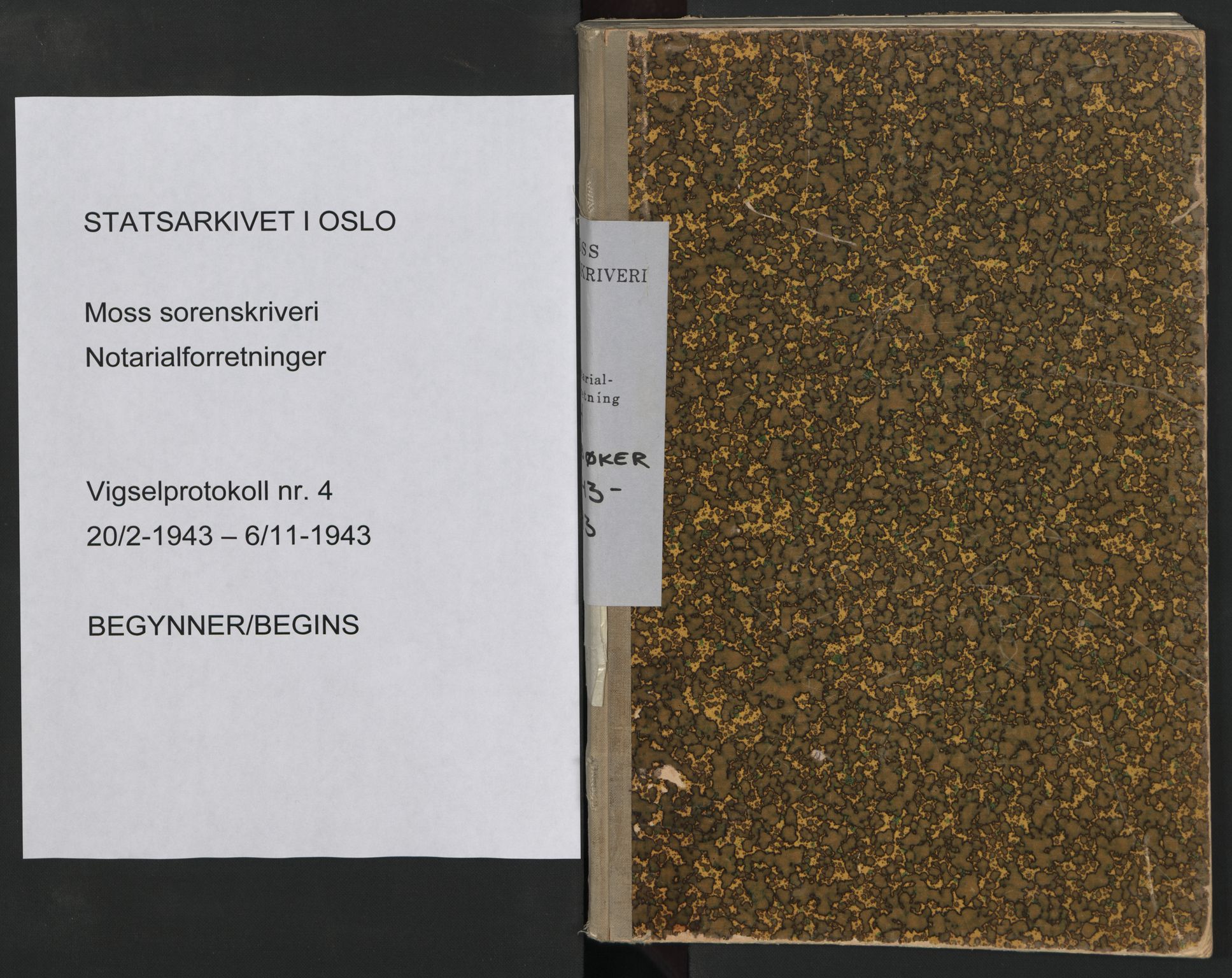 Moss sorenskriveri, SAO/A-10168, 1943