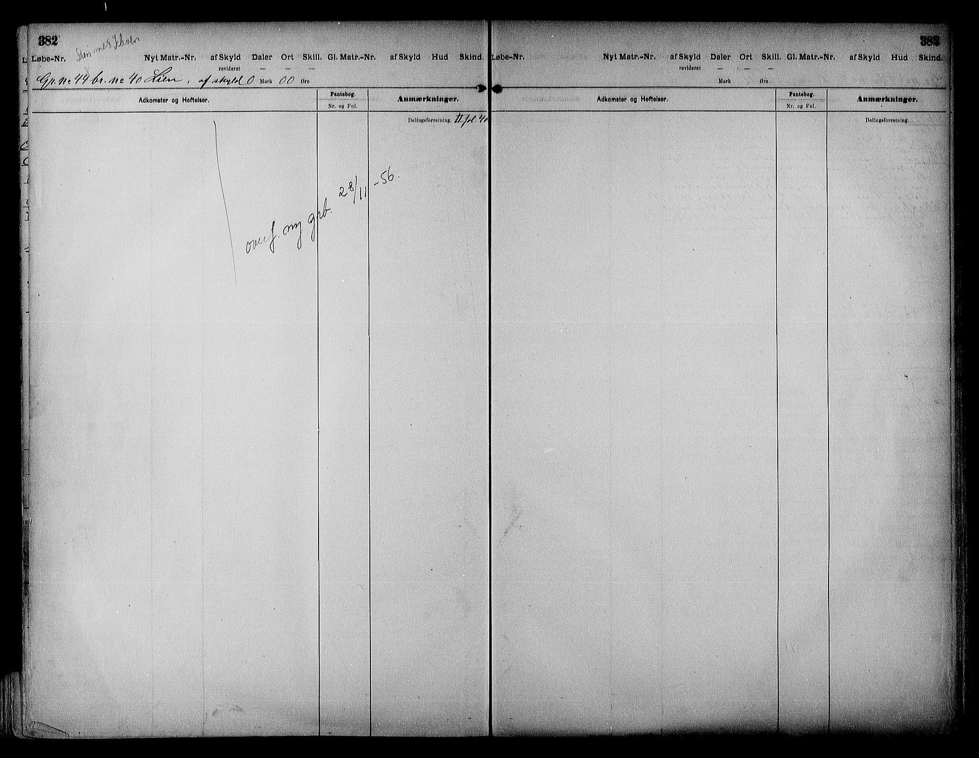 Vestre Nedenes/Sand sorenskriveri, SAK/1221-0010/G/Ga/L0018: Mortgage register no. 13b, 1872-1956, p. 382