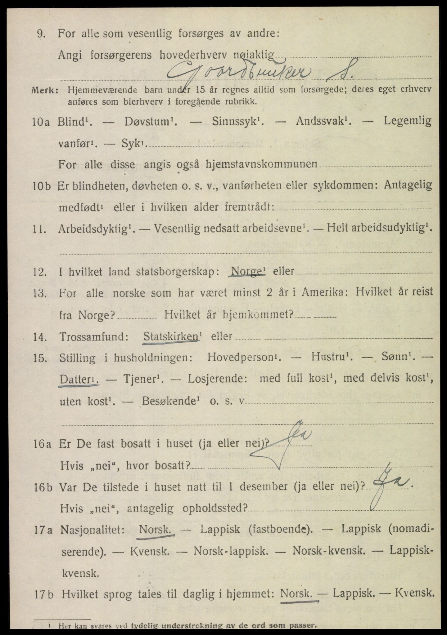 SAT, 1920 census for Røra, 1920, p. 1552
