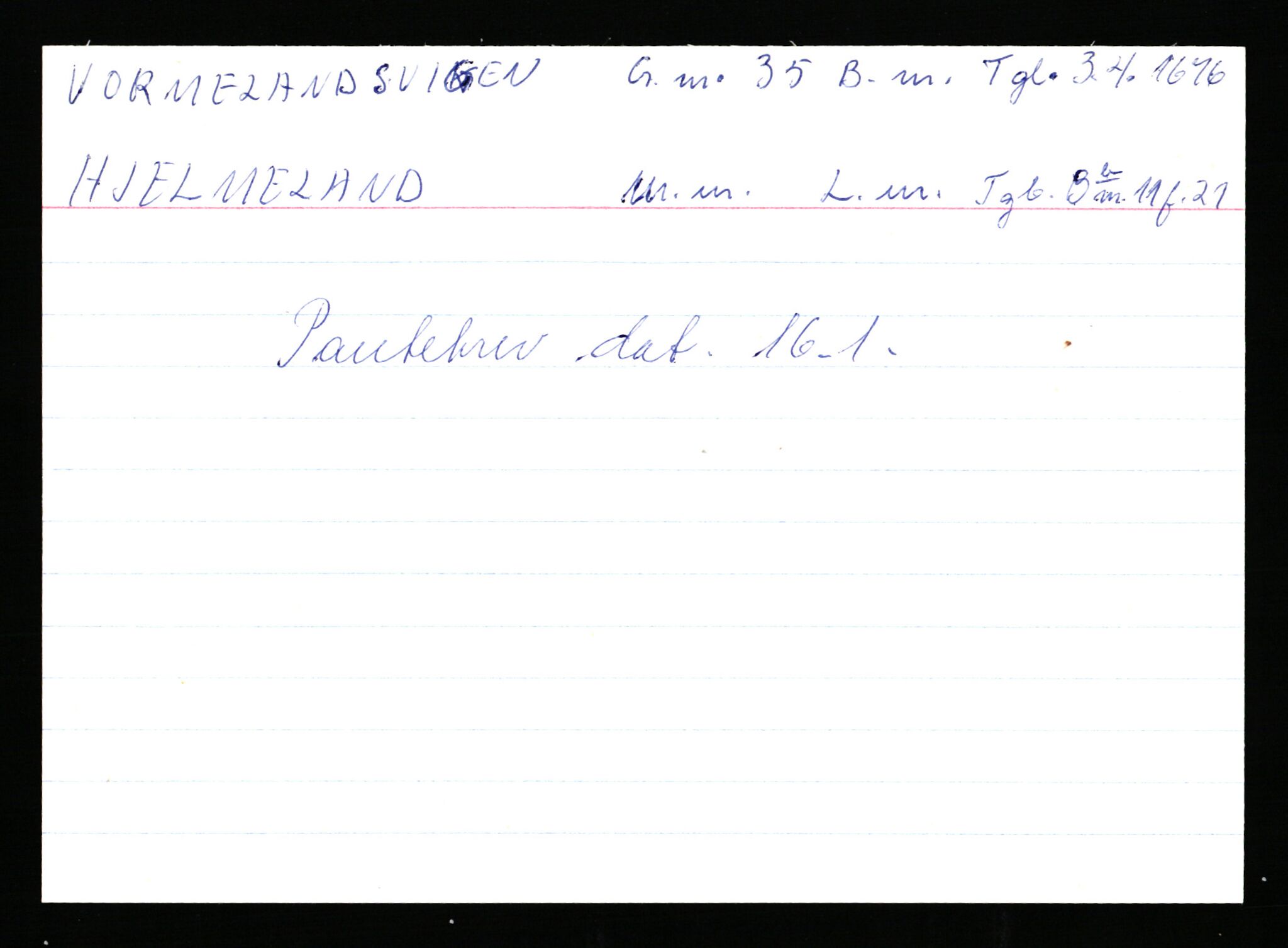 Statsarkivet i Stavanger, AV/SAST-A-101971/03/Y/Ym/L0068: Åstedskort sortert etter gårdsnavn: Vormedal - Ytrevold, 1600-1950, p. 16