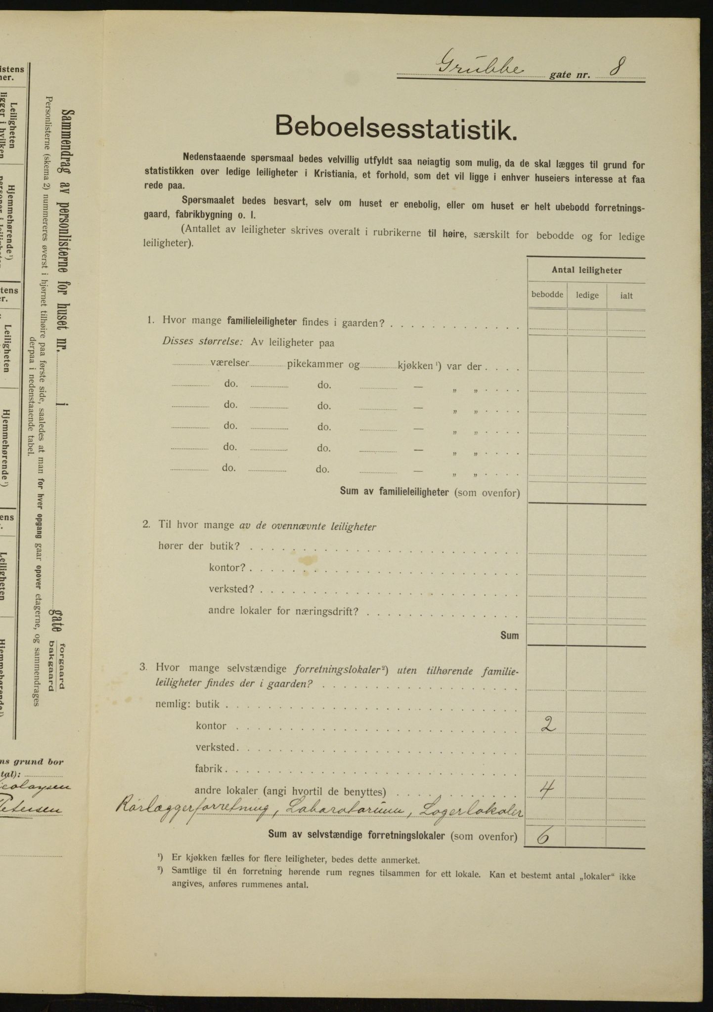 OBA, Municipal Census 1912 for Kristiania, 1912, p. 30046