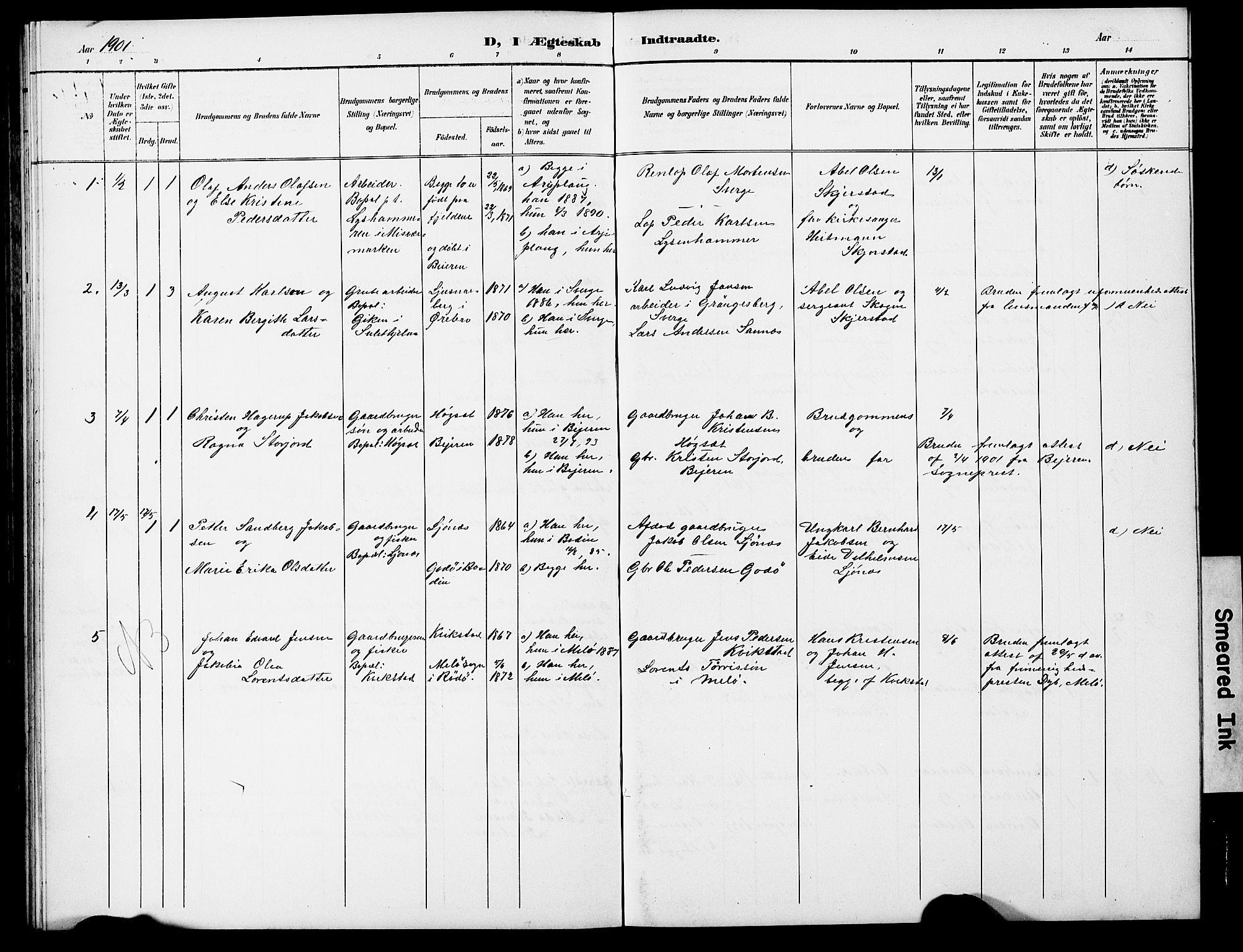 Ministerialprotokoller, klokkerbøker og fødselsregistre - Nordland, AV/SAT-A-1459/852/L0755: Parish register (copy) no. 852C06, 1895-1902