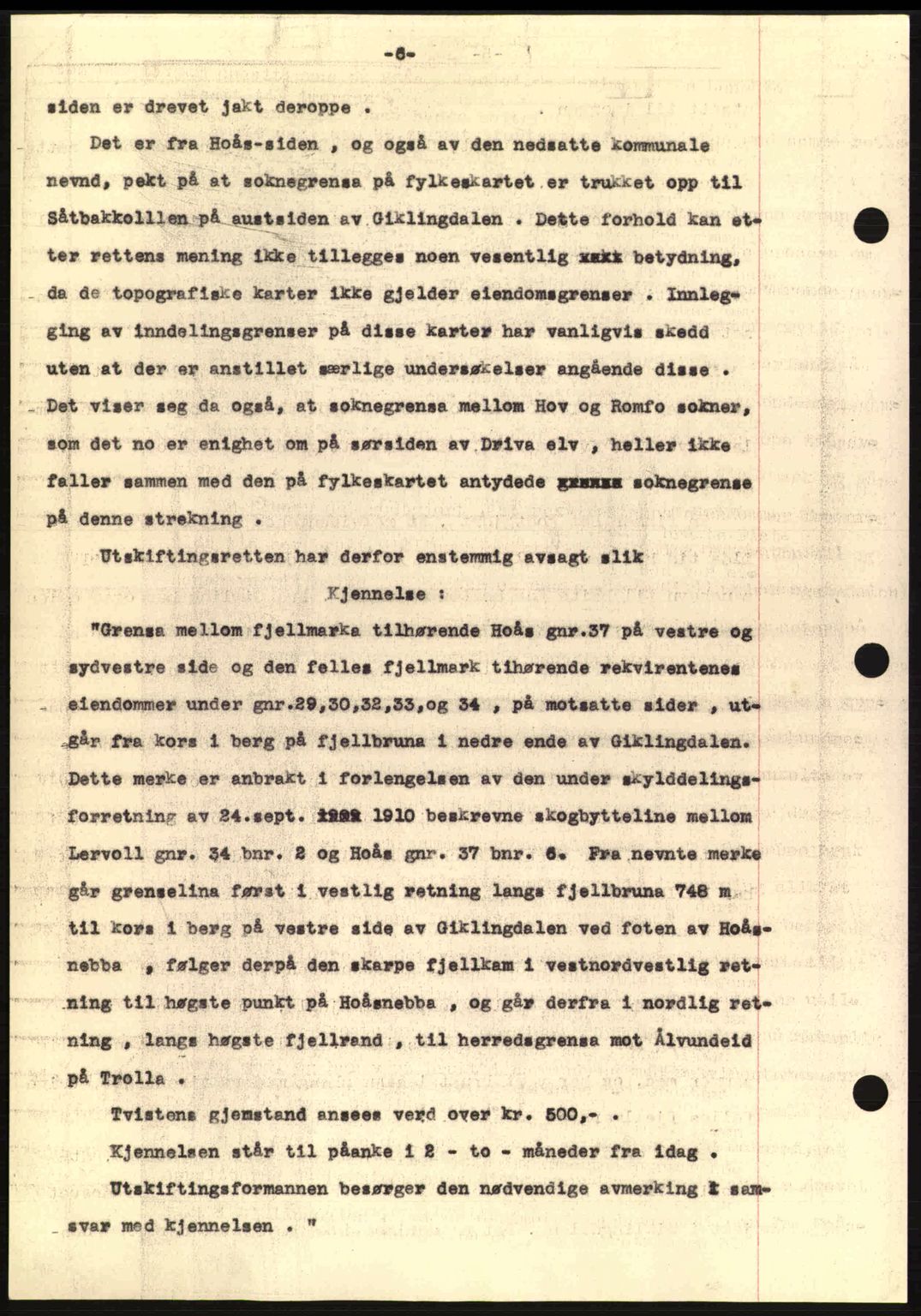 Nordmøre sorenskriveri, AV/SAT-A-4132/1/2/2Ca: Mortgage book no. A97, 1944-1944, Diary no: : 618/1944