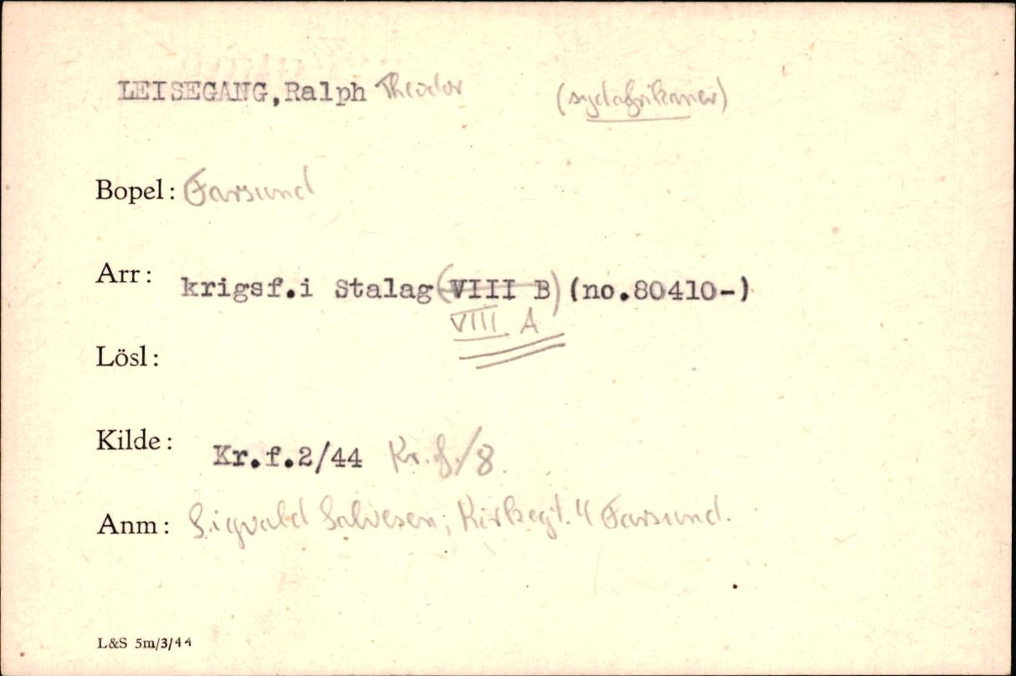 Forsvaret, Forsvarets krigshistoriske avdeling, AV/RA-RAFA-2017/Y/Yf/L0200: II-C-11-2102  -  Norske krigsfanger i Tyskland, 1940-1945, p. 634