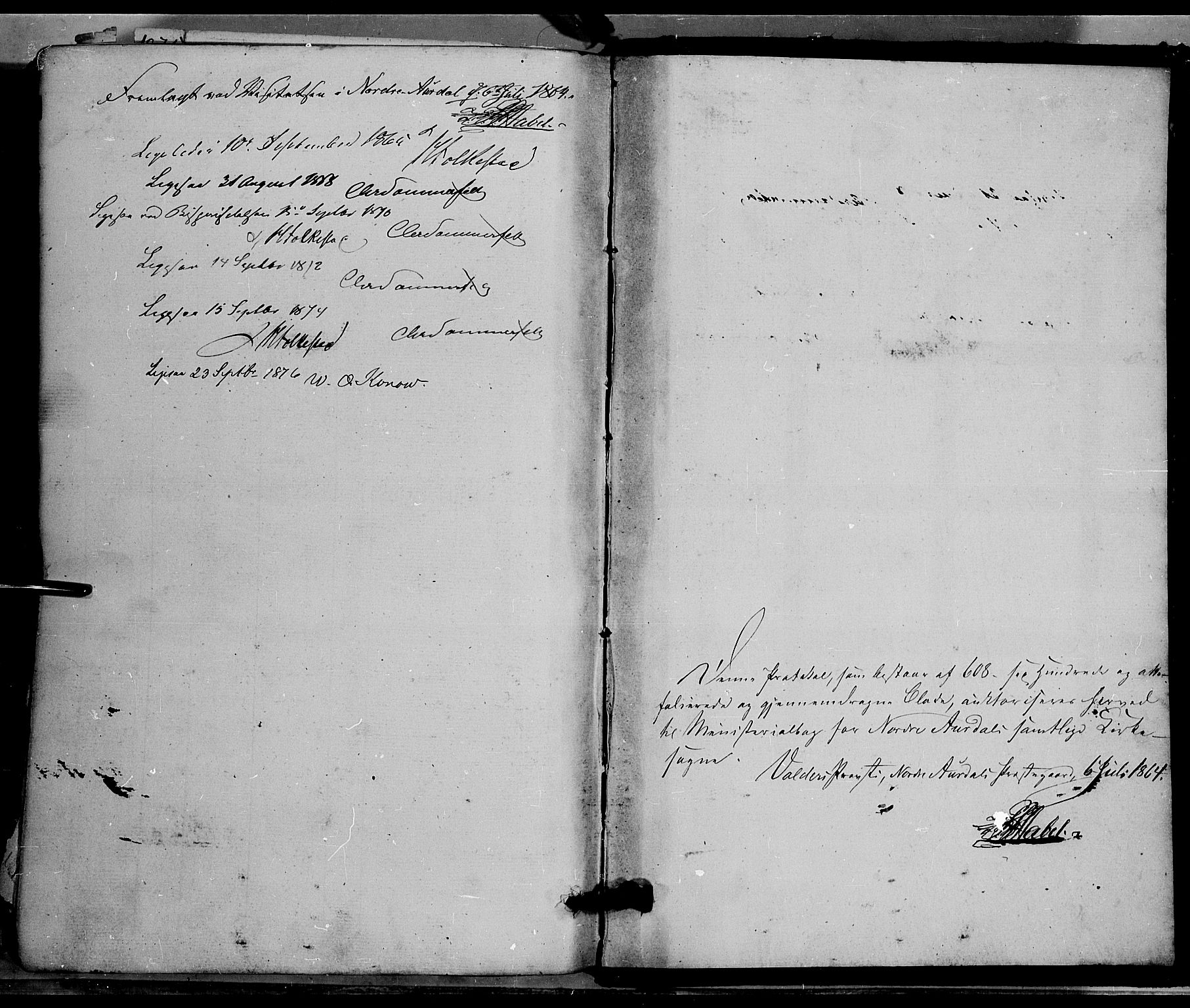 Nord-Aurdal prestekontor, SAH/PREST-132/H/Ha/Haa/L0008: Parish register (official) no. 8, 1863-1875