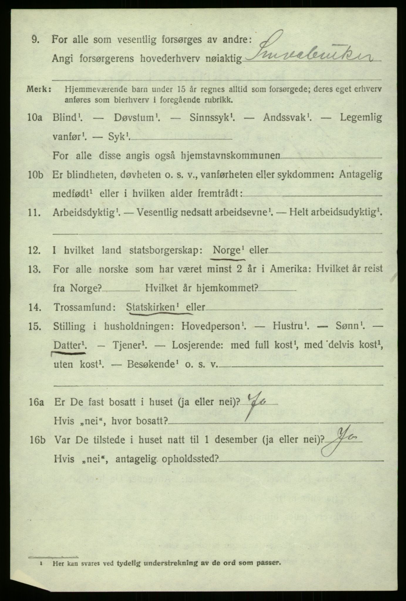 SAB, 1920 census for Masfjorden, 1920, p. 4766