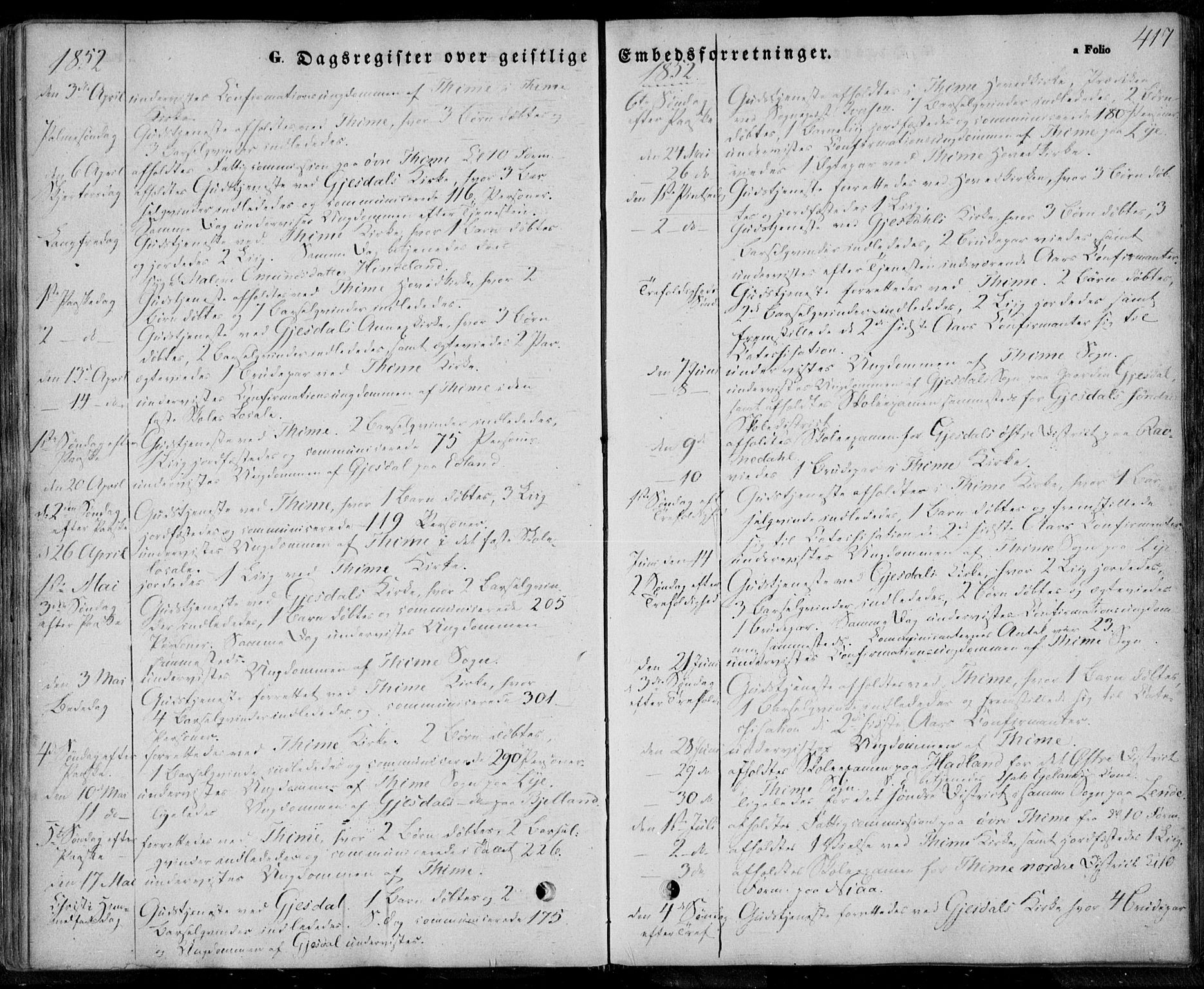 Lye sokneprestkontor, AV/SAST-A-101794/001/30BA/L0006: Parish register (official) no. A 5.2, 1842-1855, p. 417