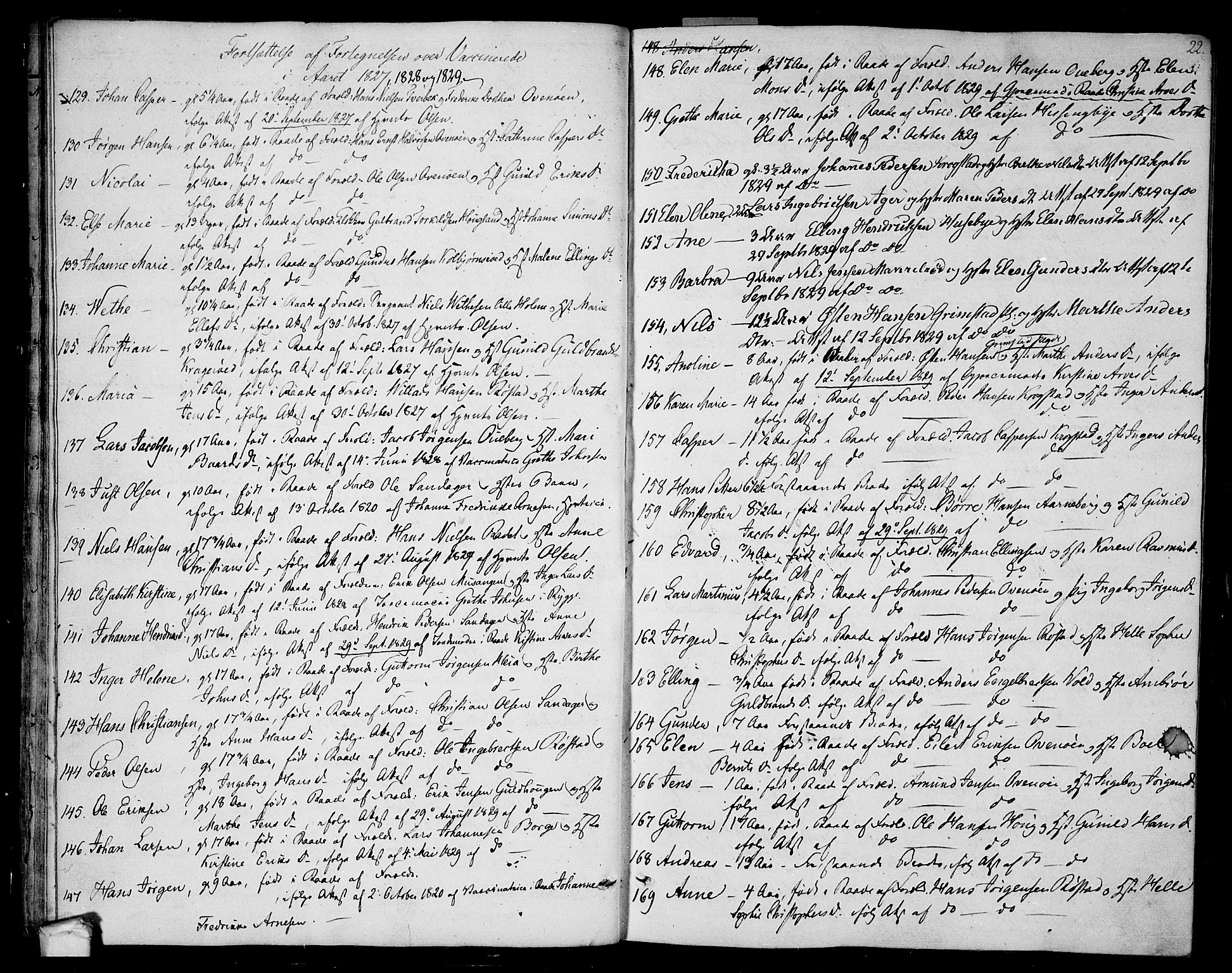 Råde prestekontor kirkebøker, AV/SAO-A-2009/F/Fa/L0003: Parish register (official) no. 3, 1806-1814, p. 22