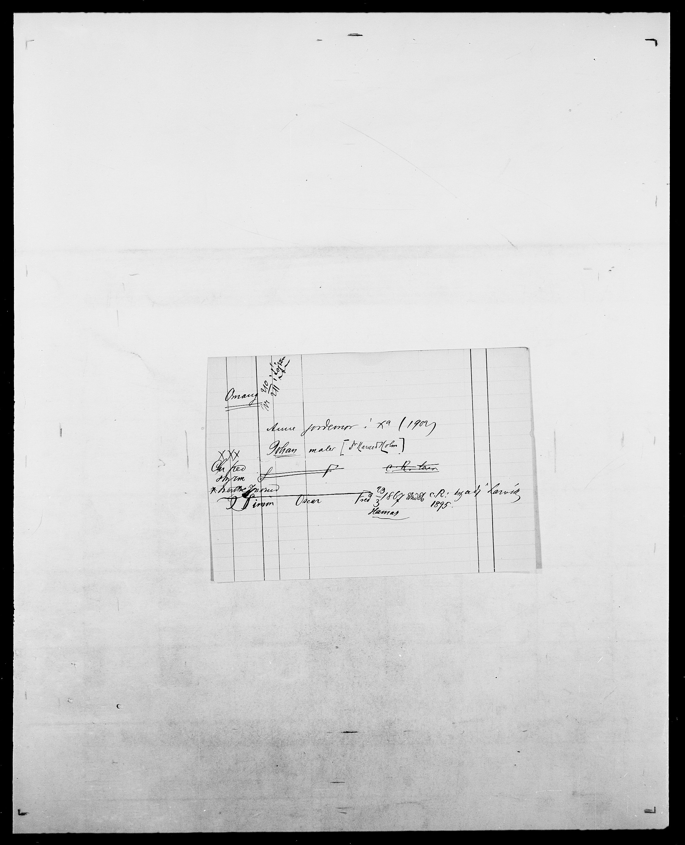 Delgobe, Charles Antoine - samling, SAO/PAO-0038/D/Da/L0029: Obel - Oxholm, p. 266