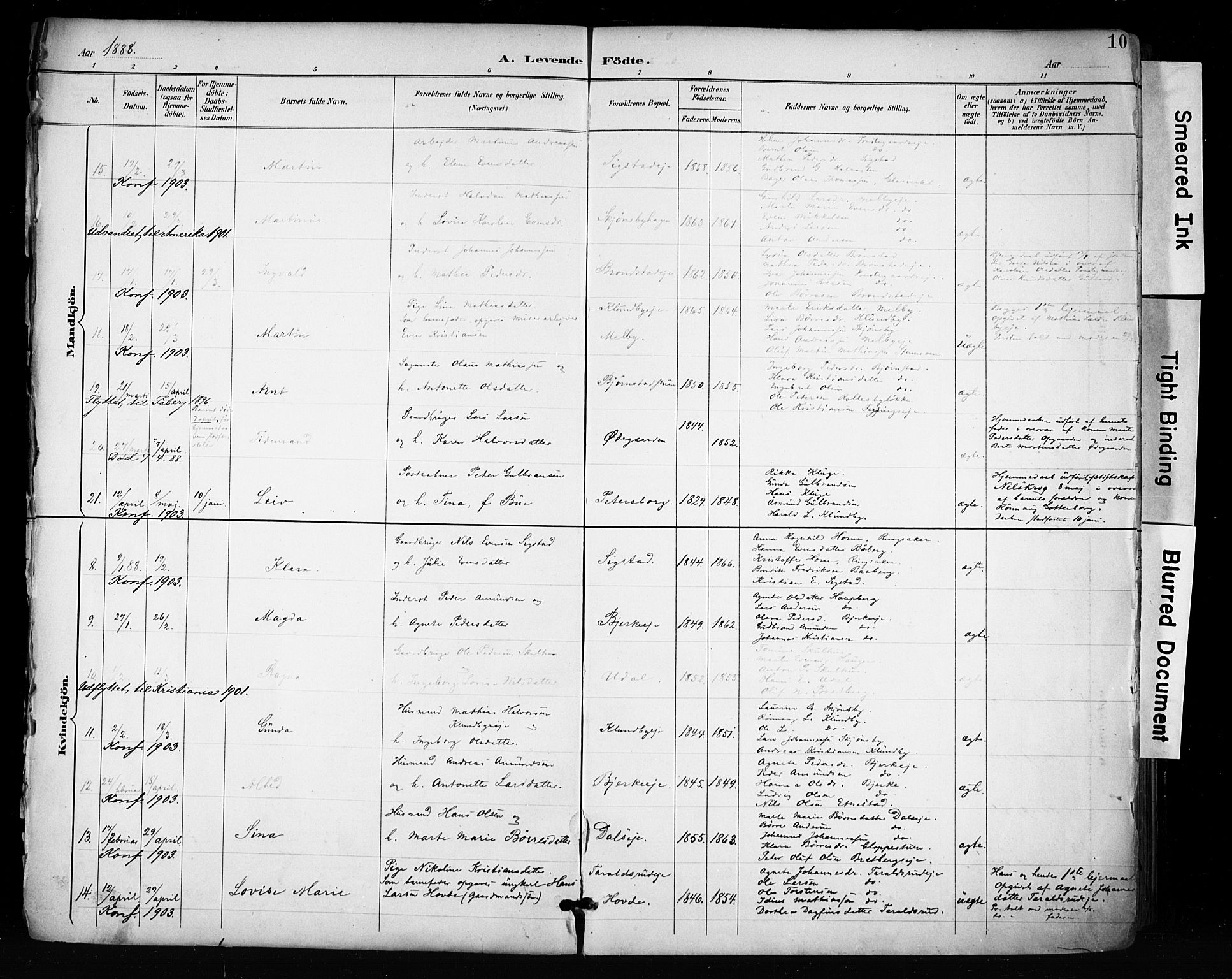 Biri prestekontor, AV/SAH-PREST-096/H/Ha/Haa/L0009: Parish register (official) no. 9, 1887-1900, p. 10