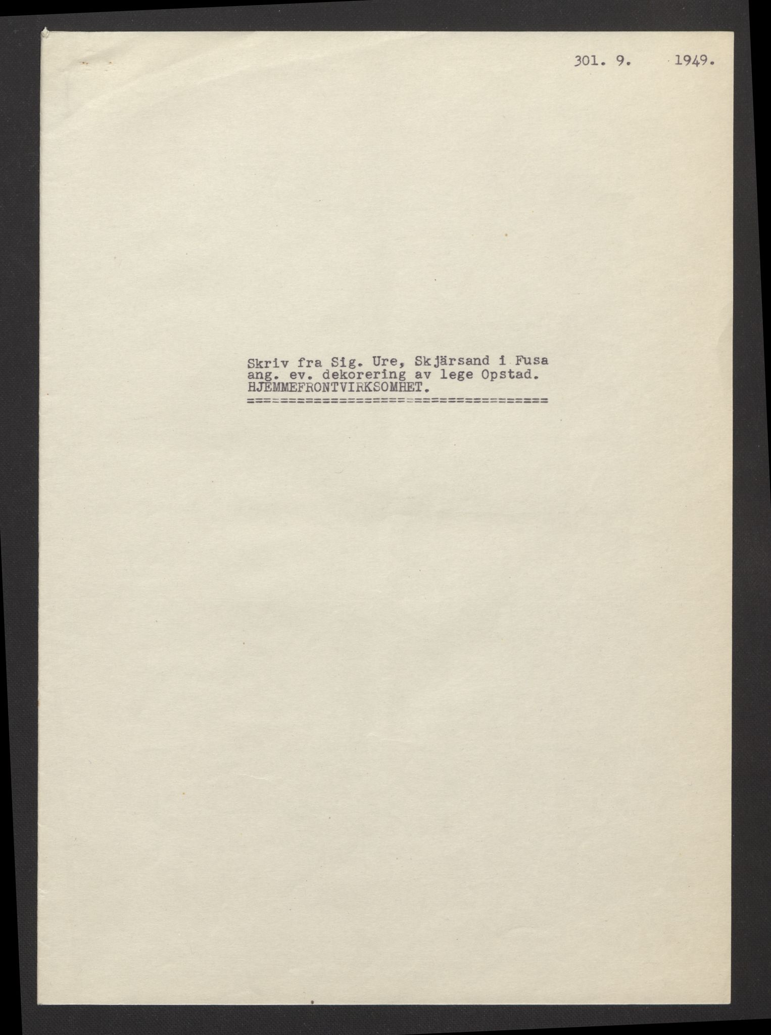 Forsvarsdepartementet, arkivet 1940-1945, RA/RAFA-2062, 1940-1945, p. 803