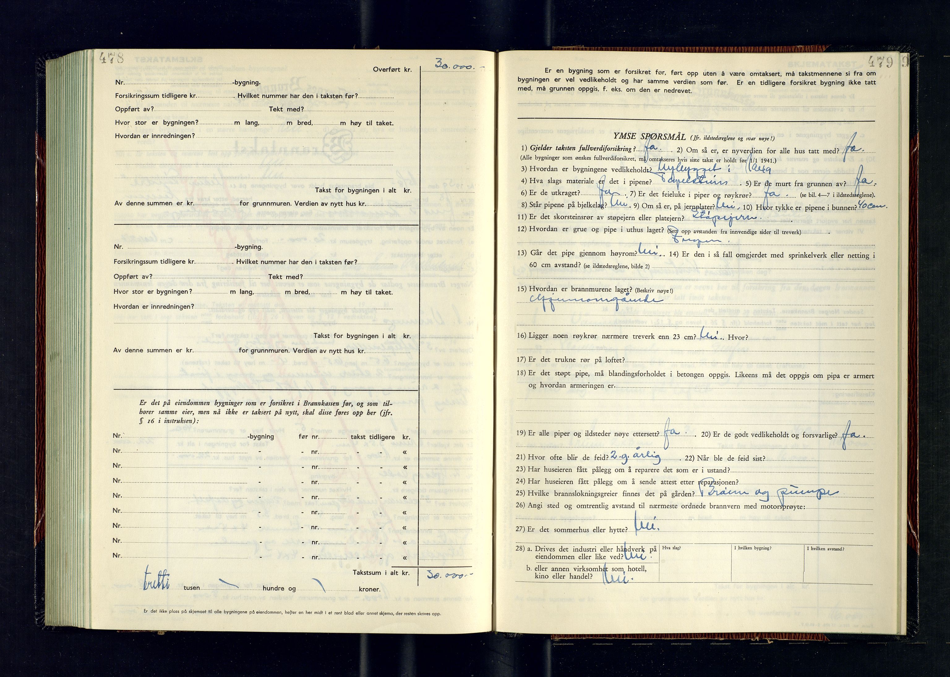 Alta lensmannskontor, AV/SATØ-S-1165/O/Ob/L0182: Branntakstprotokoll, 1949-1950, p. 478-479