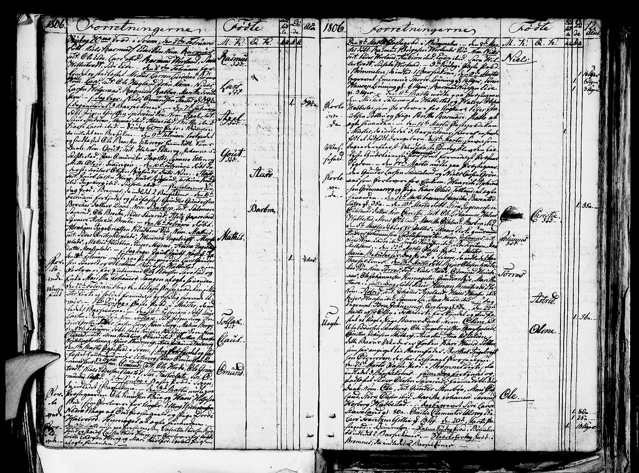 Finnås sokneprestembete, SAB/A-99925/H/Ha/Haa/Haaa/L0004: Parish register (official) no. A 4, 1804-1830, p. 12