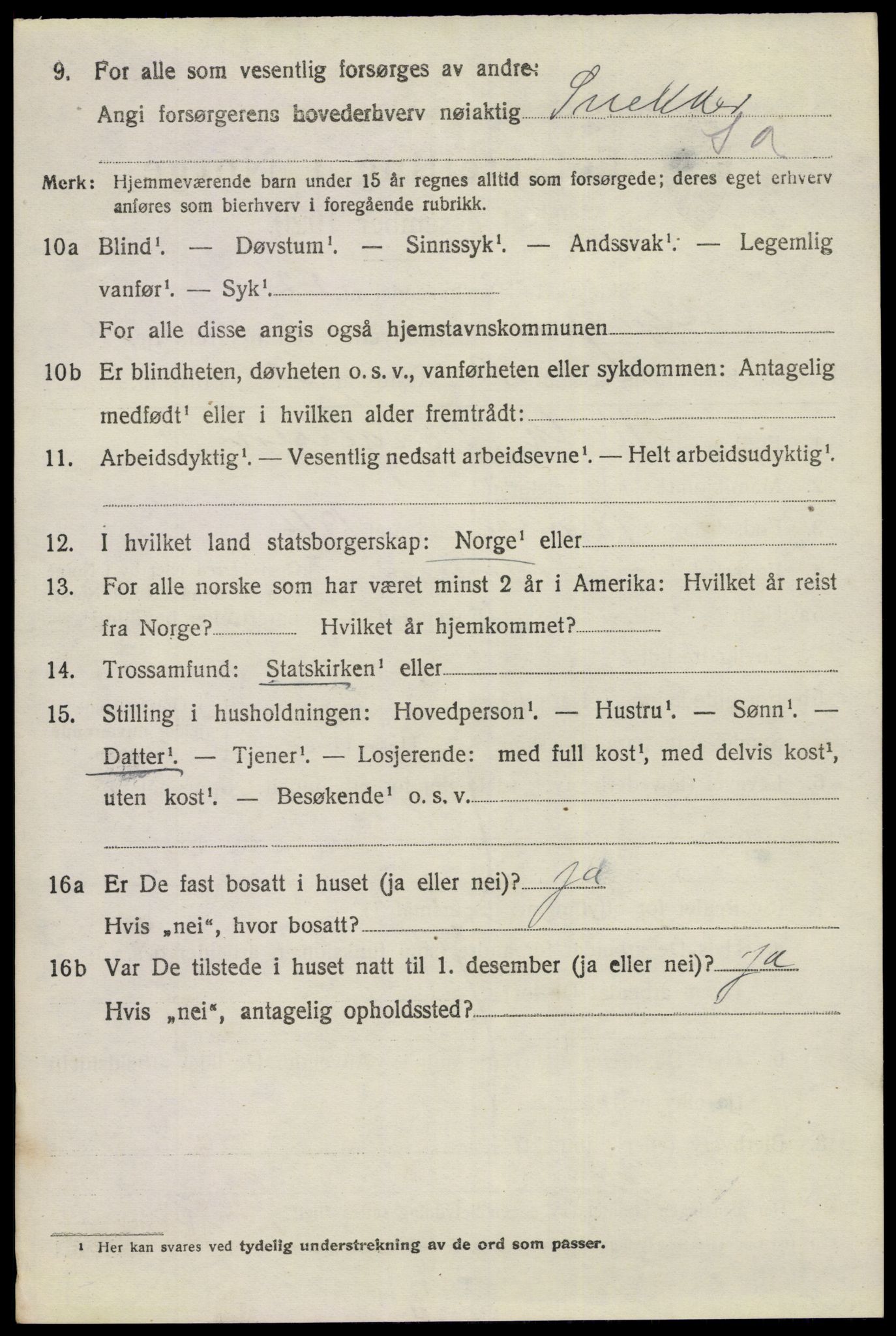 SAKO, 1920 census for Gjerpen, 1920, p. 13277