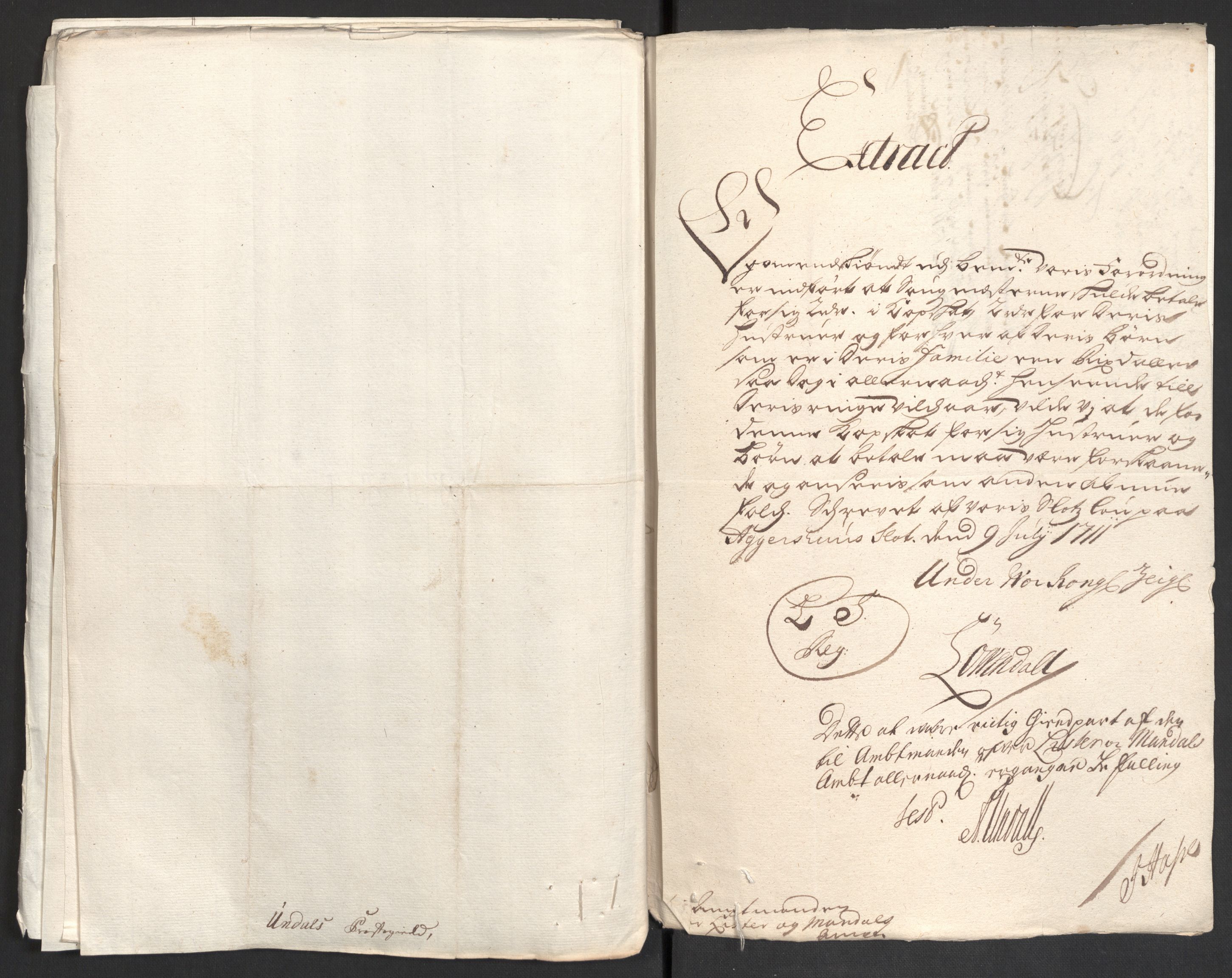 Rentekammeret inntil 1814, Reviderte regnskaper, Fogderegnskap, RA/EA-4092/R43/L2554: Fogderegnskap Lista og Mandal, 1711, p. 90