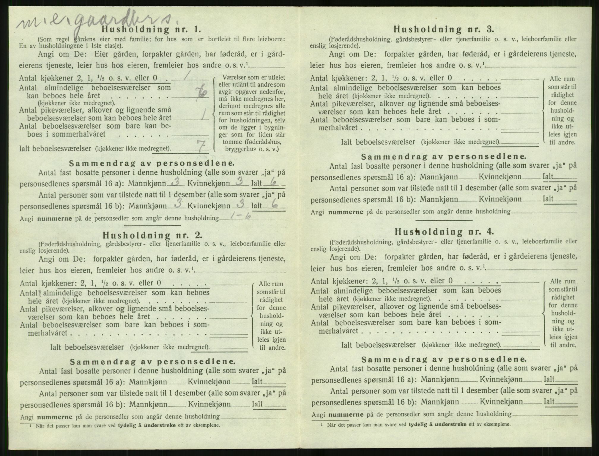 SAT, 1920 census for Stordal, 1920, p. 269