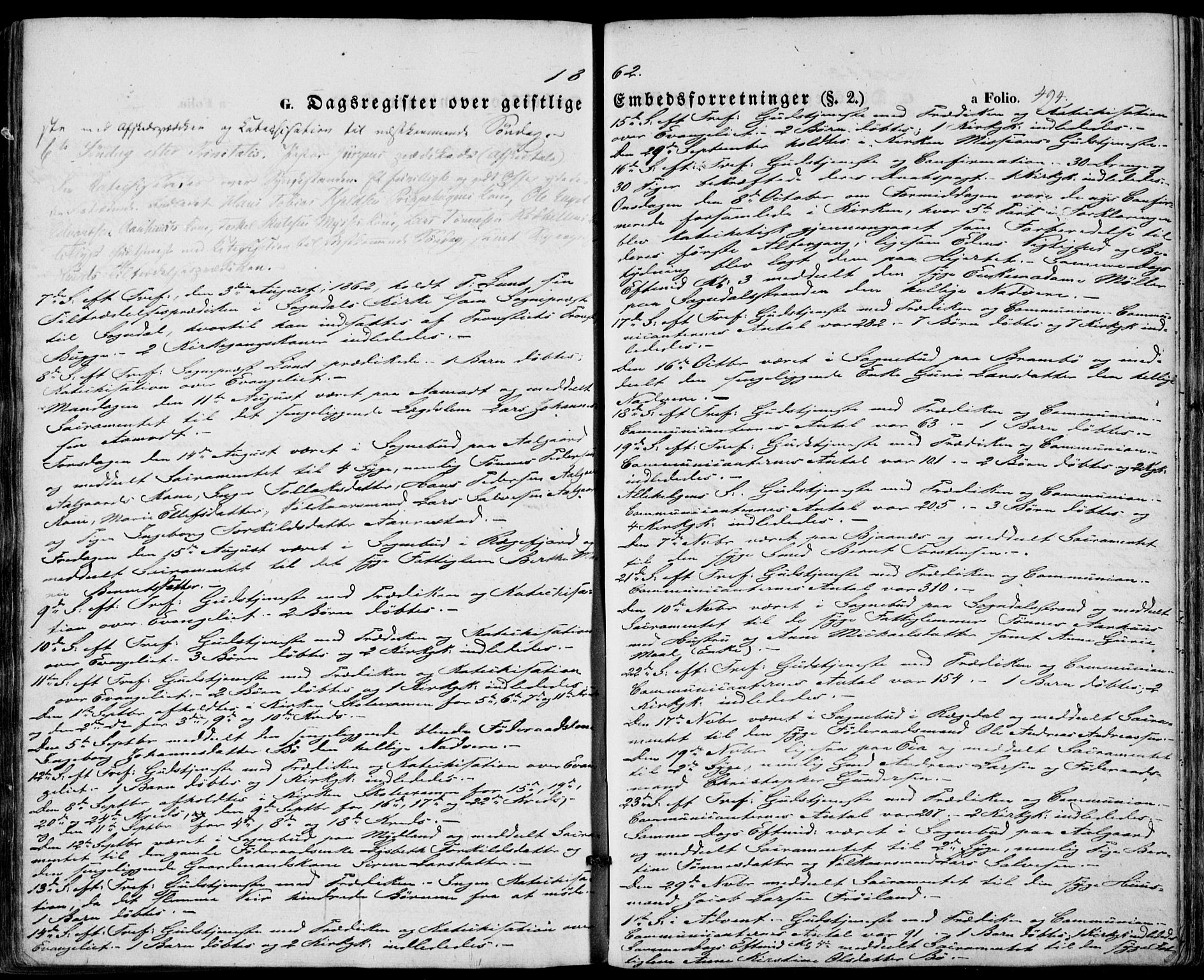 Sokndal sokneprestkontor, AV/SAST-A-101808: Parish register (official) no. A 9, 1857-1874, p. 494