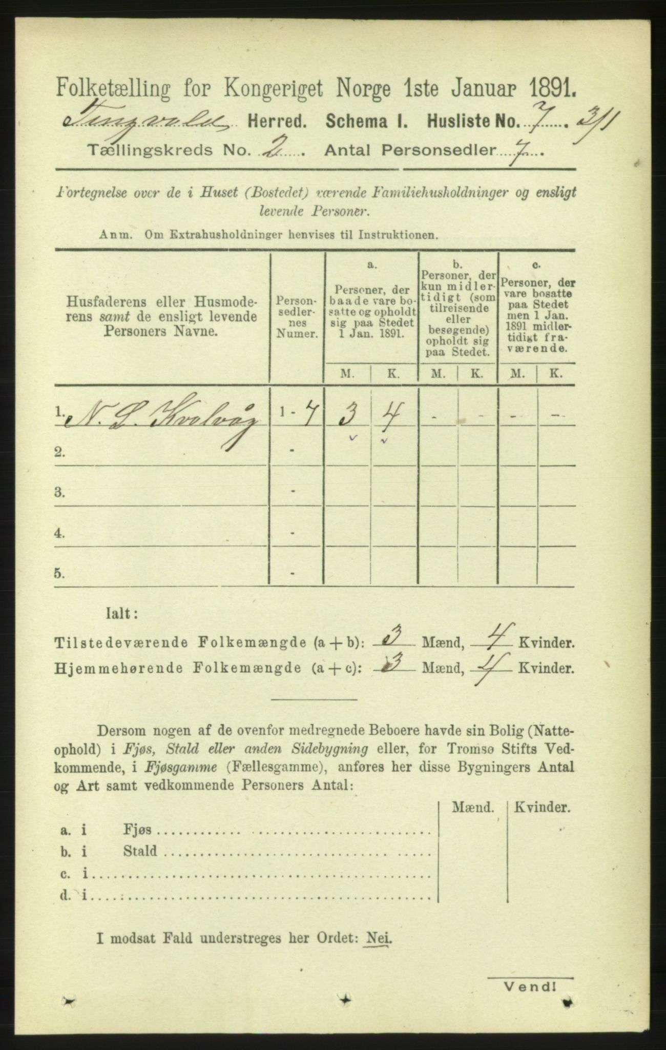 RA, 1891 census for 1560 Tingvoll, 1891, p. 528