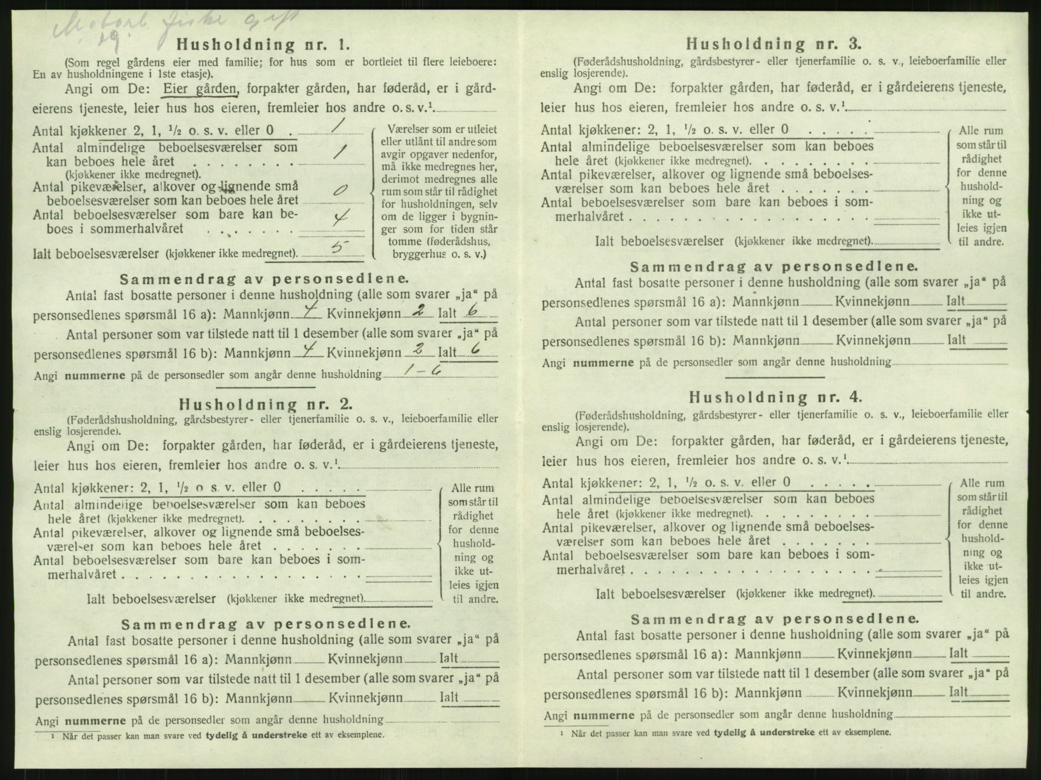 SAT, 1920 census for Rødøy, 1920, p. 963