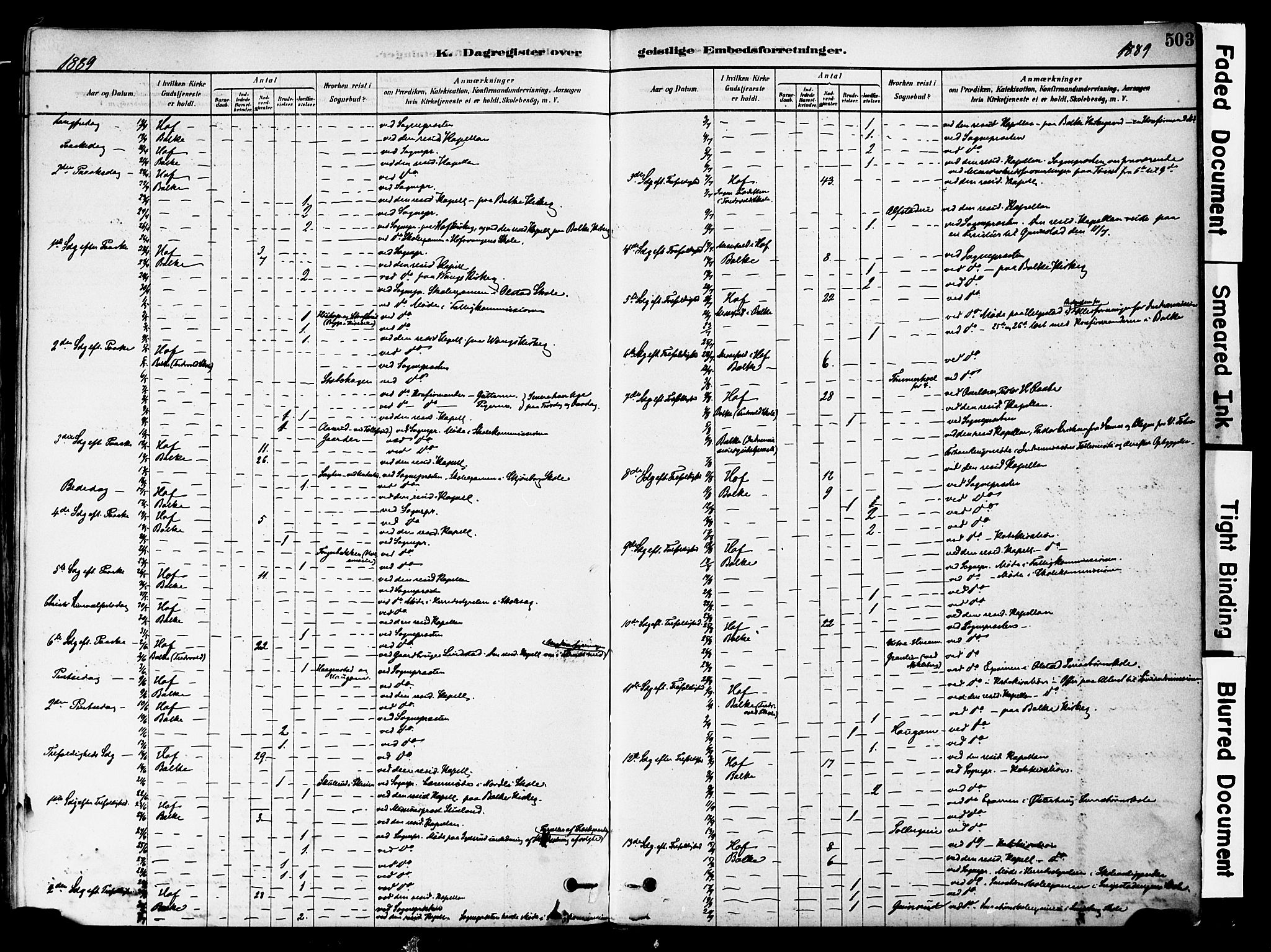 Østre Toten prestekontor, SAH/PREST-104/H/Ha/Haa/L0006: Parish register (official) no. 6 /1, 1878-1896, p. 503