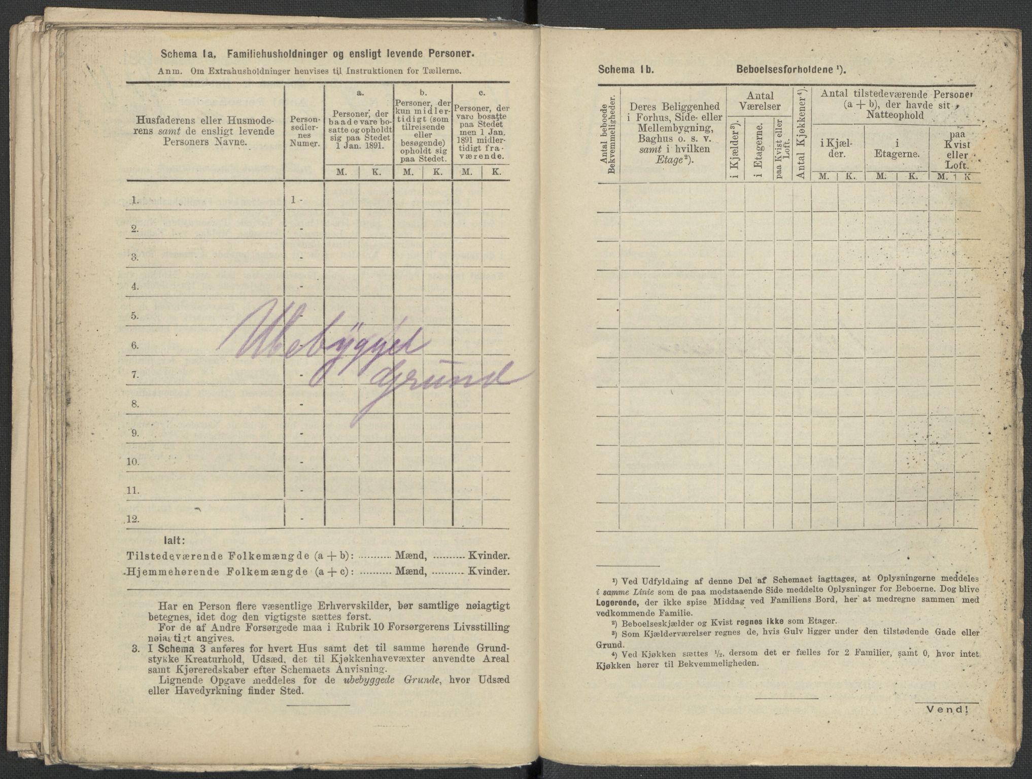 RA, 1891 Census for 1301 Bergen, 1891, p. 1589